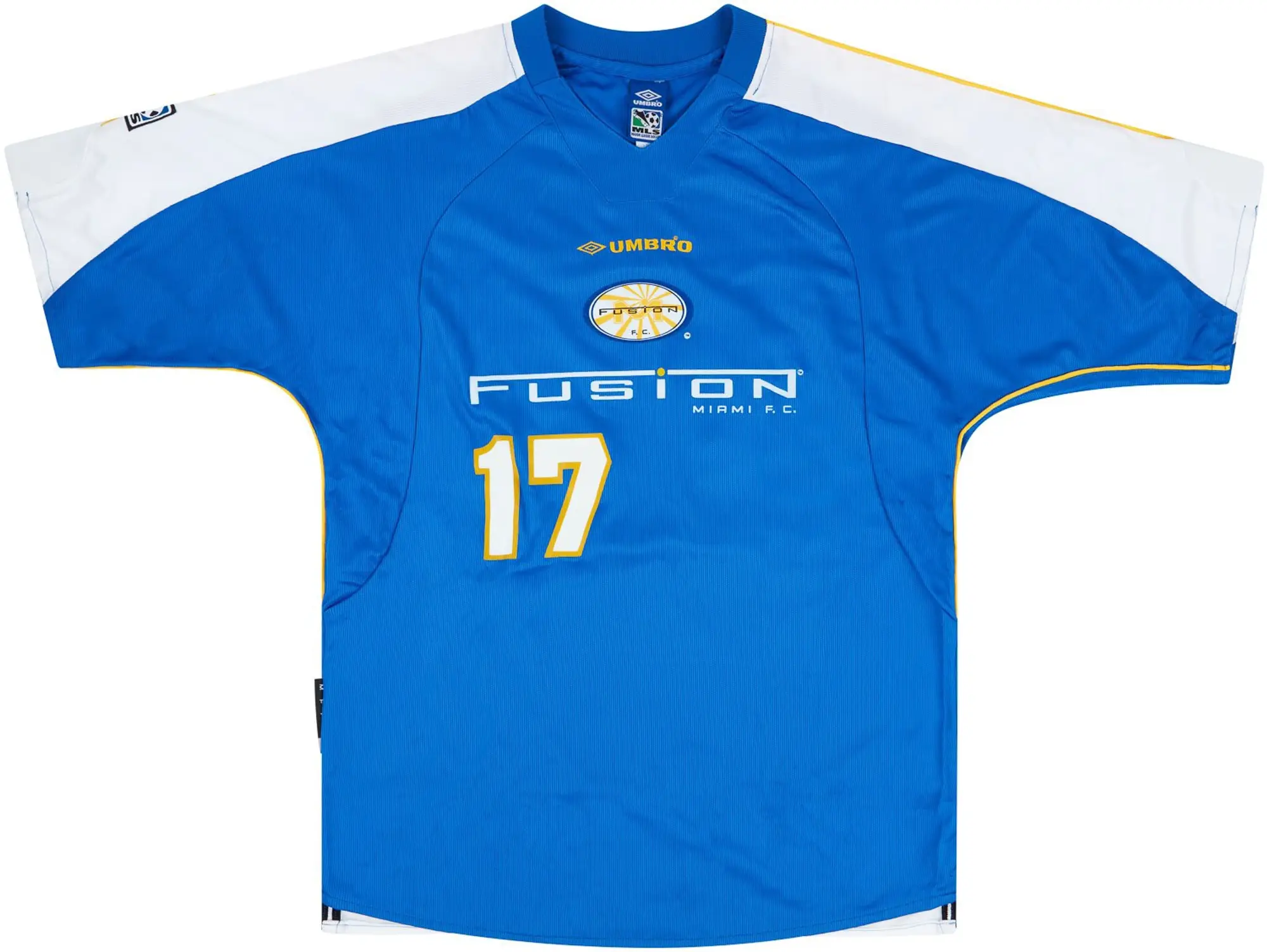 Umbro 2001 Miami Fusion Match Issue Home Shirt Serna #17