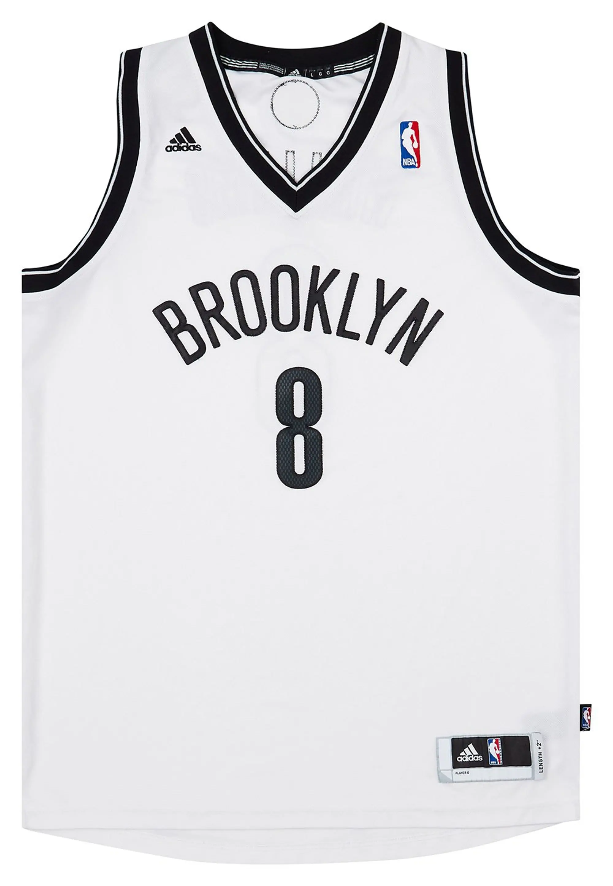 2012-14 Brooklyn Nets Williams #8 adidas Swingman Home Jersey (Excellent) L