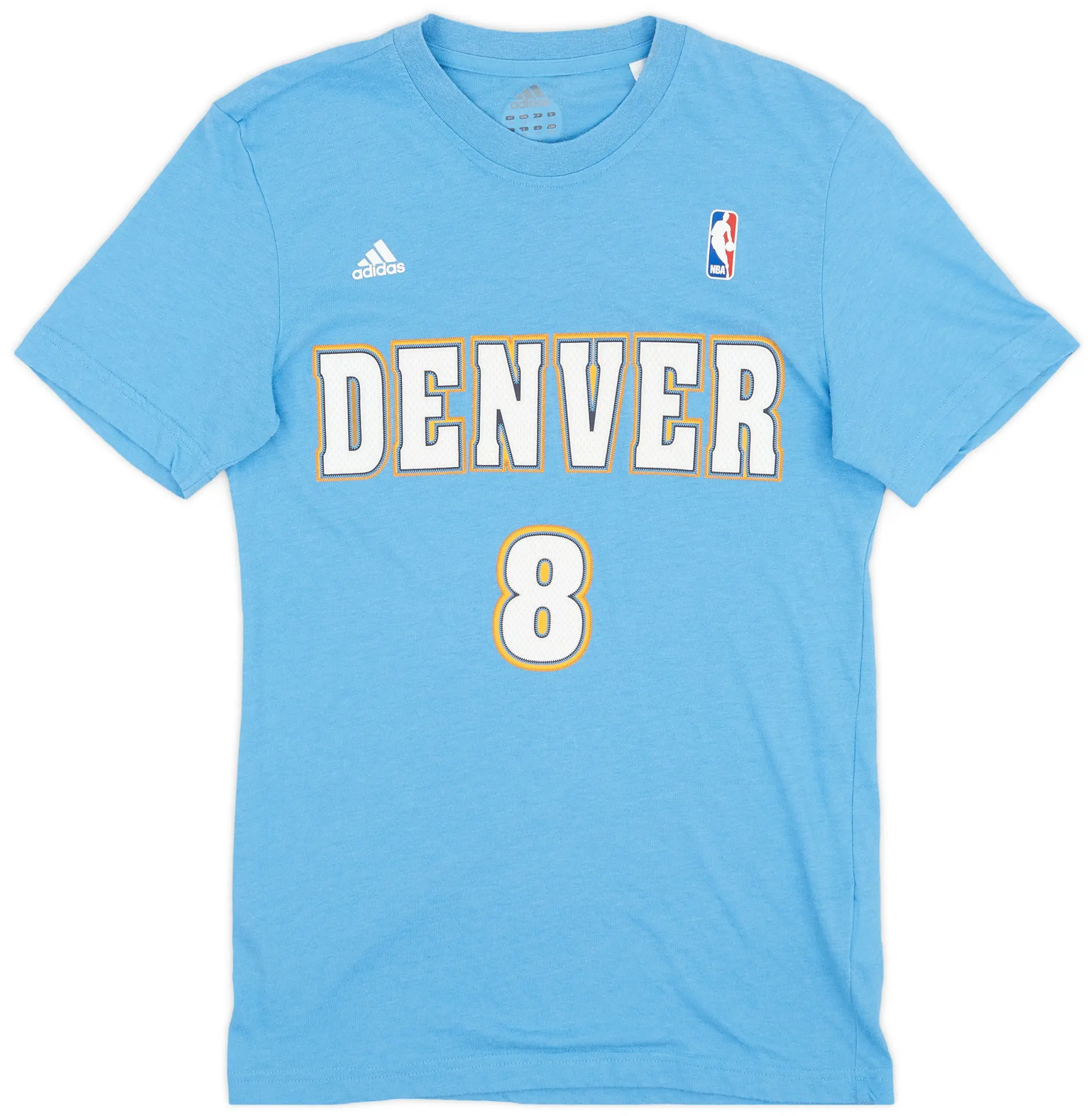 2013-14 Denver Nuggets Gallinari #8 adidas Tee - 6/10 - (XS)