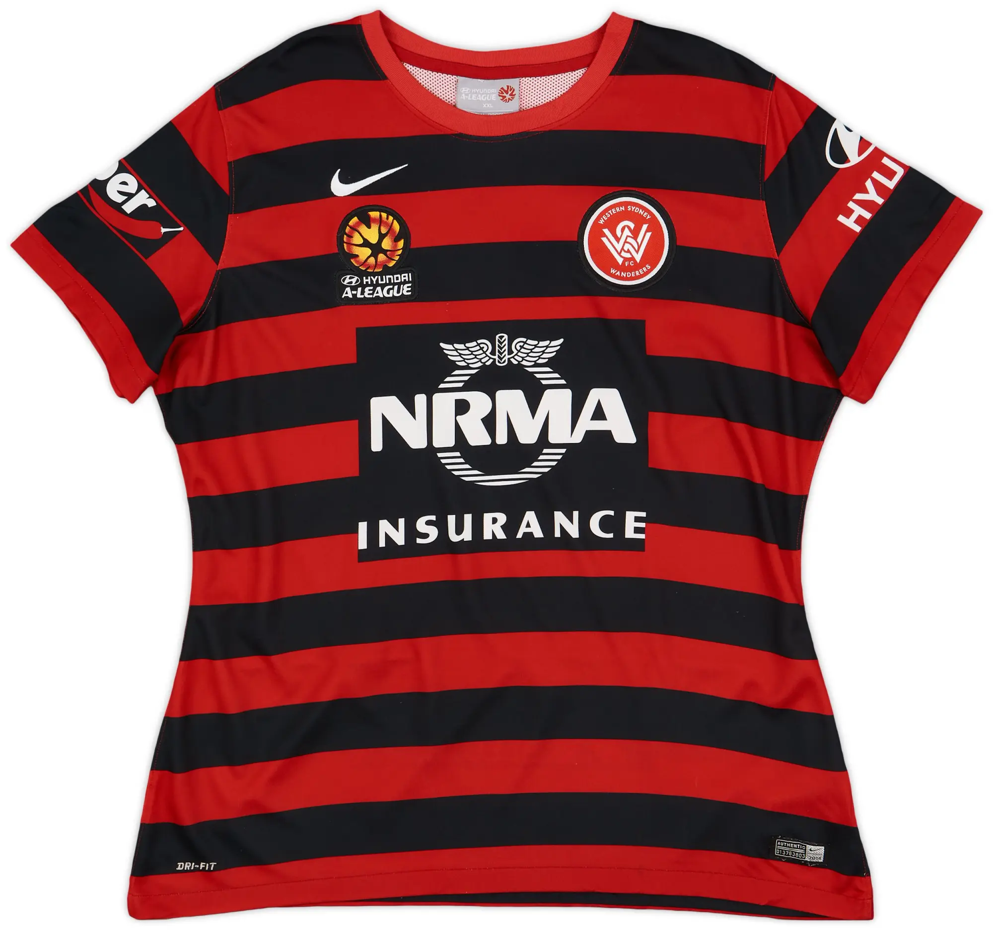 Nike 2014-15 Western Sydney Wanderers Home Shirt - 8/10 - (Women's XXL)