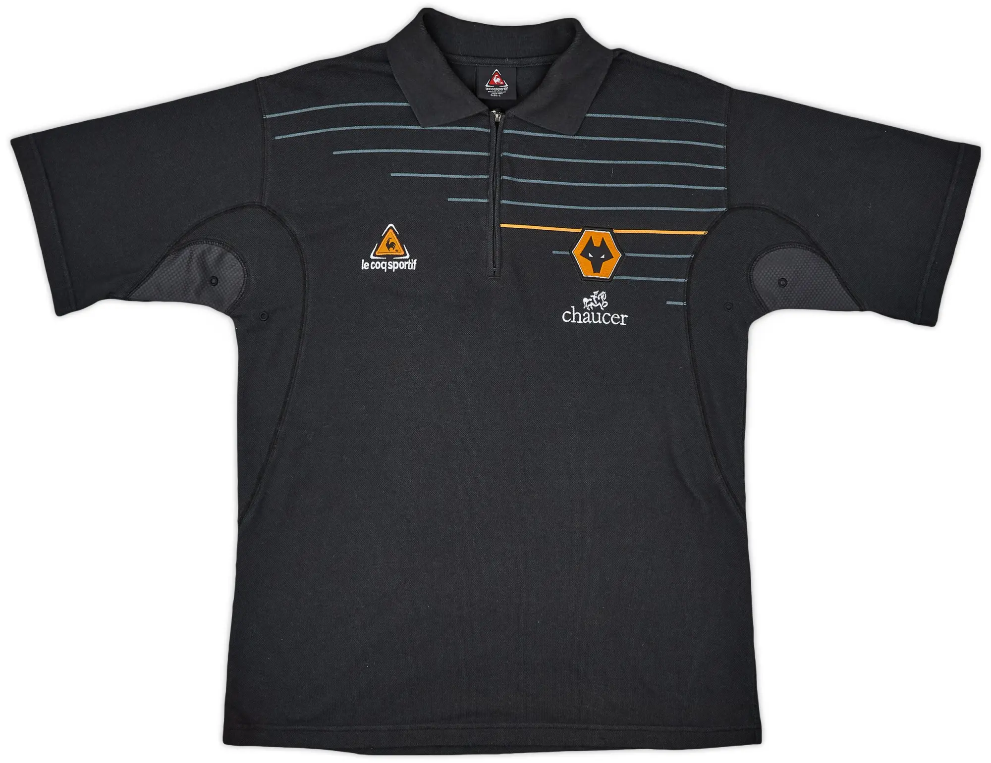 2009-10 Wolves Le Coq Sportif 1/4 Zip Polo Shirt - 9/10 - (L)