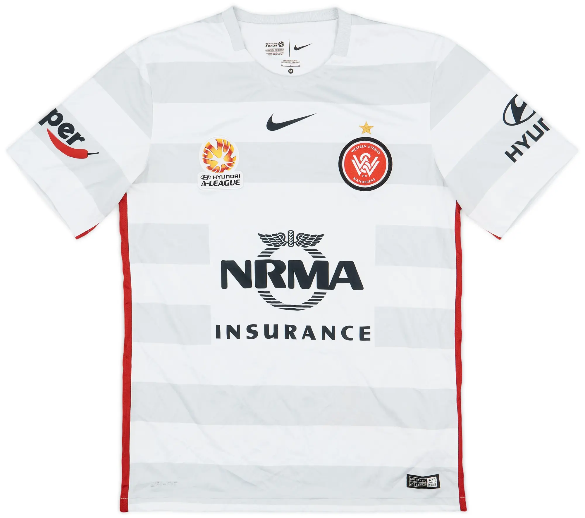 Nike 2015-16 Western Sydney Wanderers Away Shirt - 7/10 - (M)