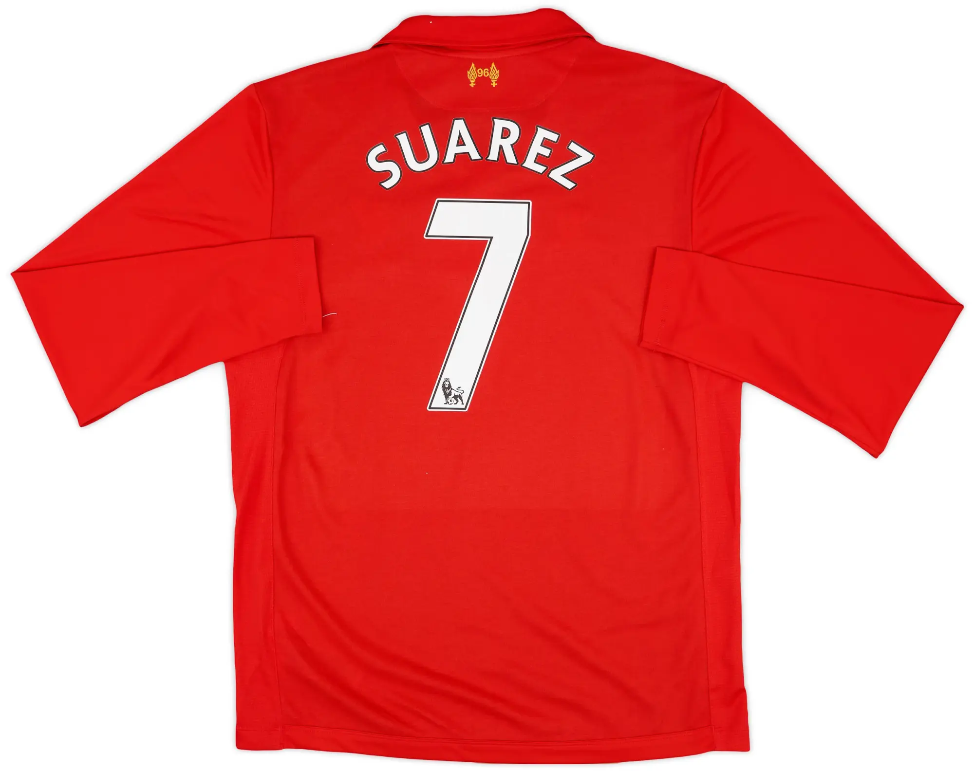 2012-13 Liverpool Home L/S Shirt Suarez #7 (L)