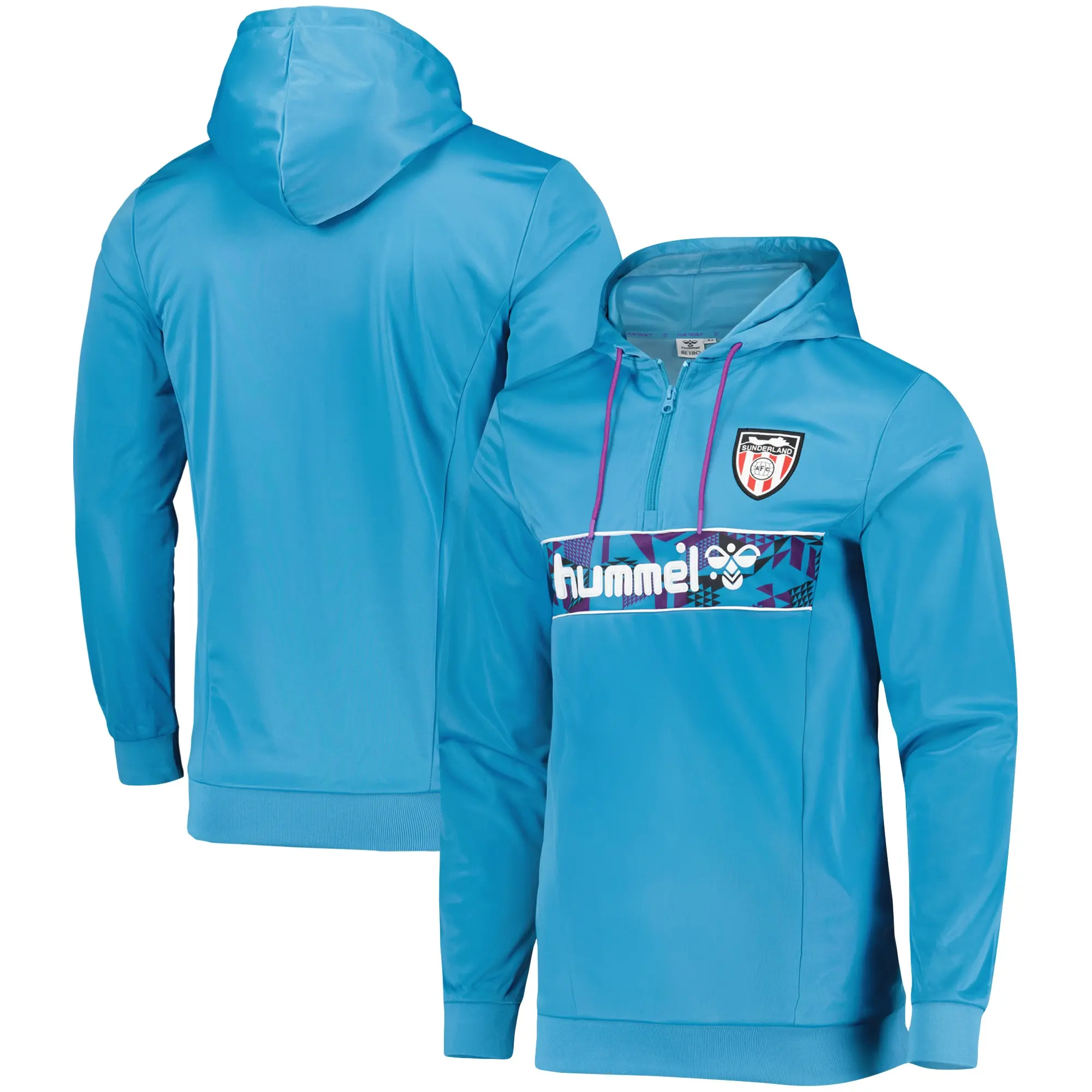 Sunderland Hummel Retro Remix Matchday Hoodie - Blue - Kids