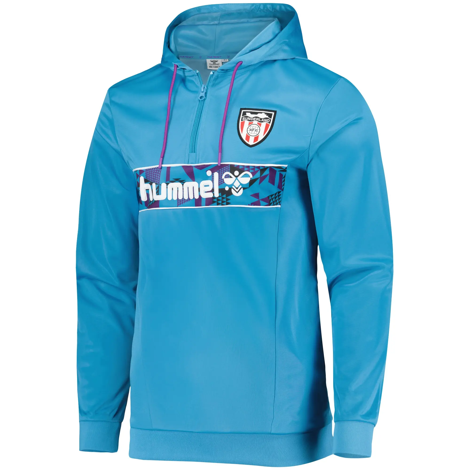 Sunderland Hummel Retro Remix Matchday Hoodie - Blue - Kids