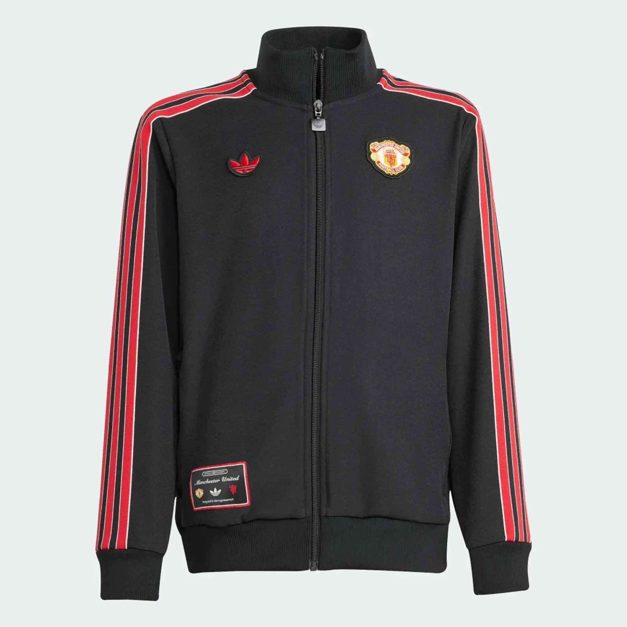 adidas Manchester United Track Top Terrace Icons - Black Kids - ['Black']