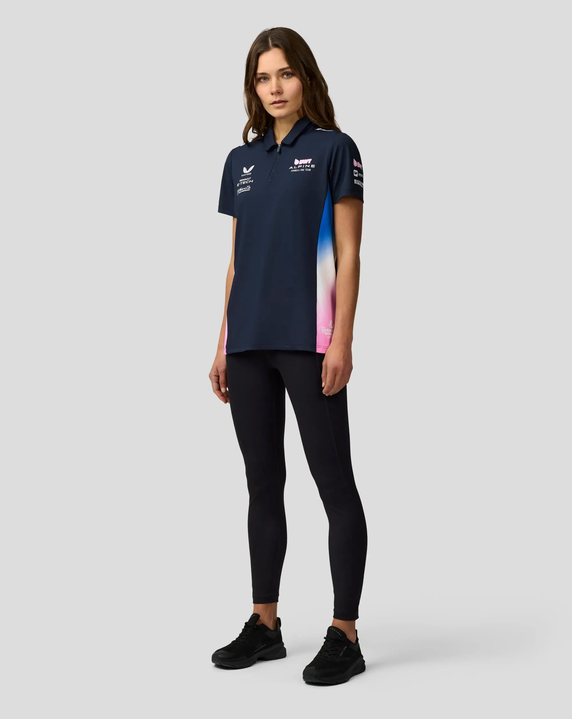 Castore Bwt Alpine Formula One Team Official Women’s Polo Shirt - Navy
