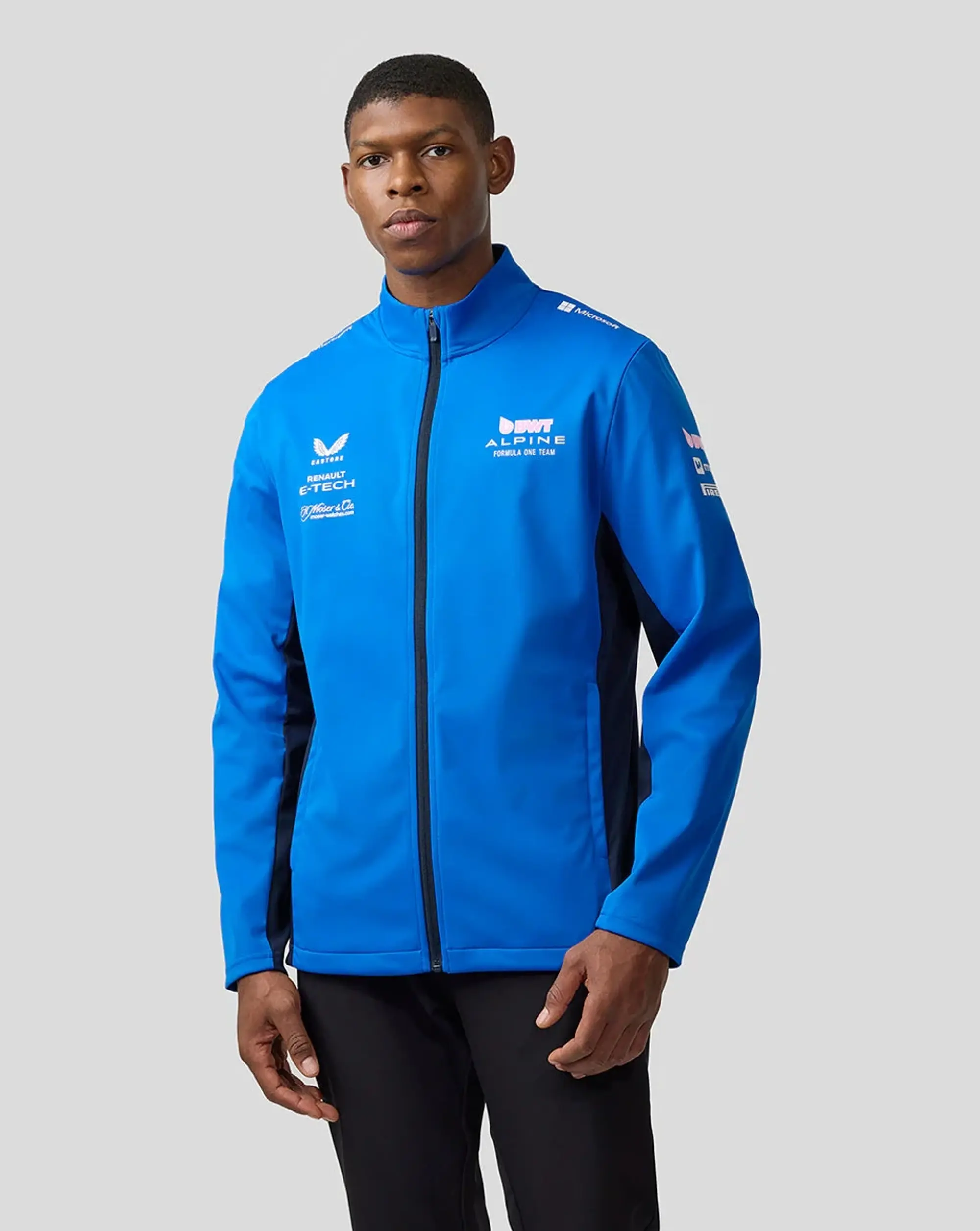 Castore Bwt Alpine Formula One Team’s Official Unisex Soft Shell Jacket - Lapis Blue