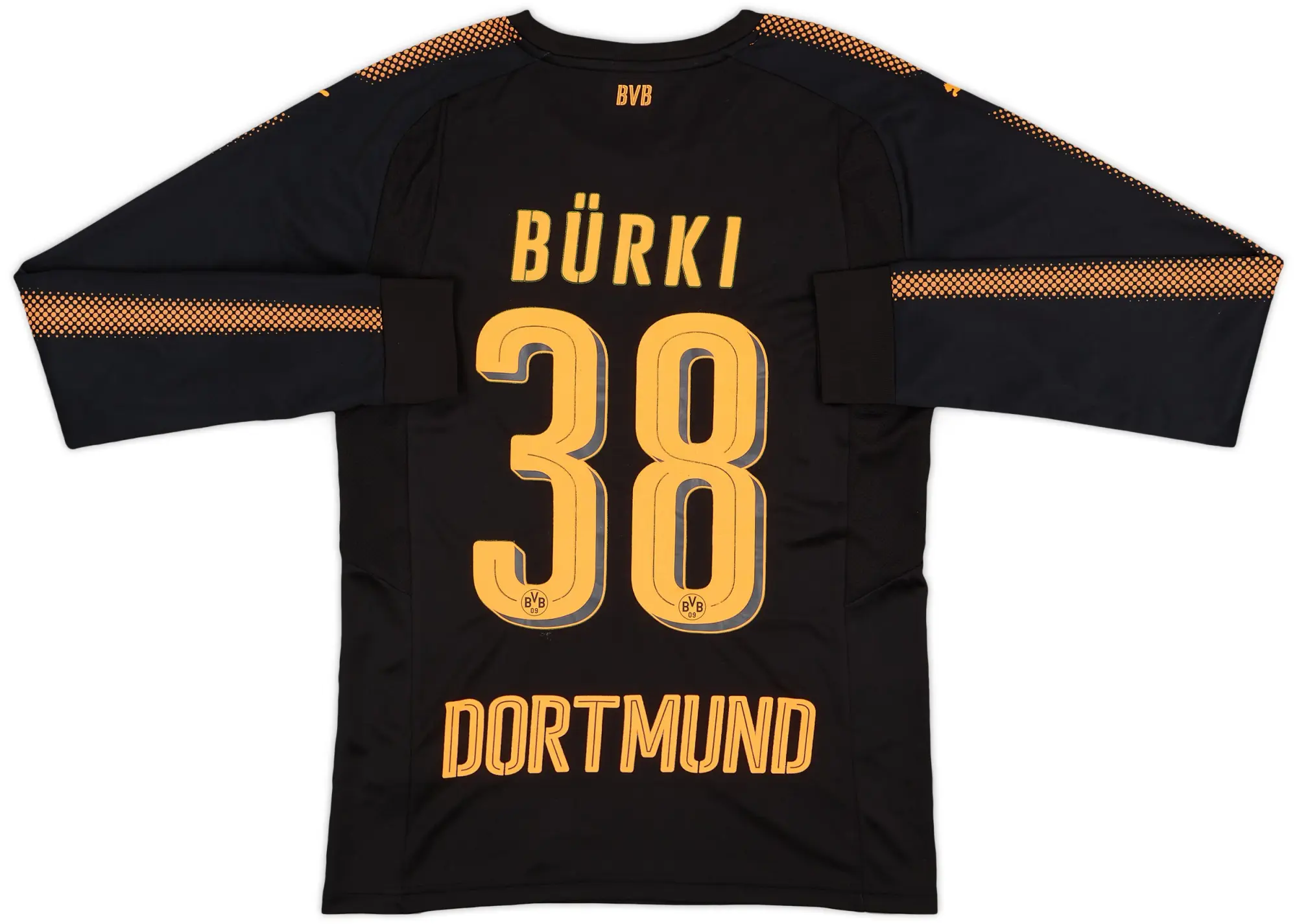 Puma 2017-18 Borussia Dortmund GK Shirt Burki #38 - 9/10 - (S)