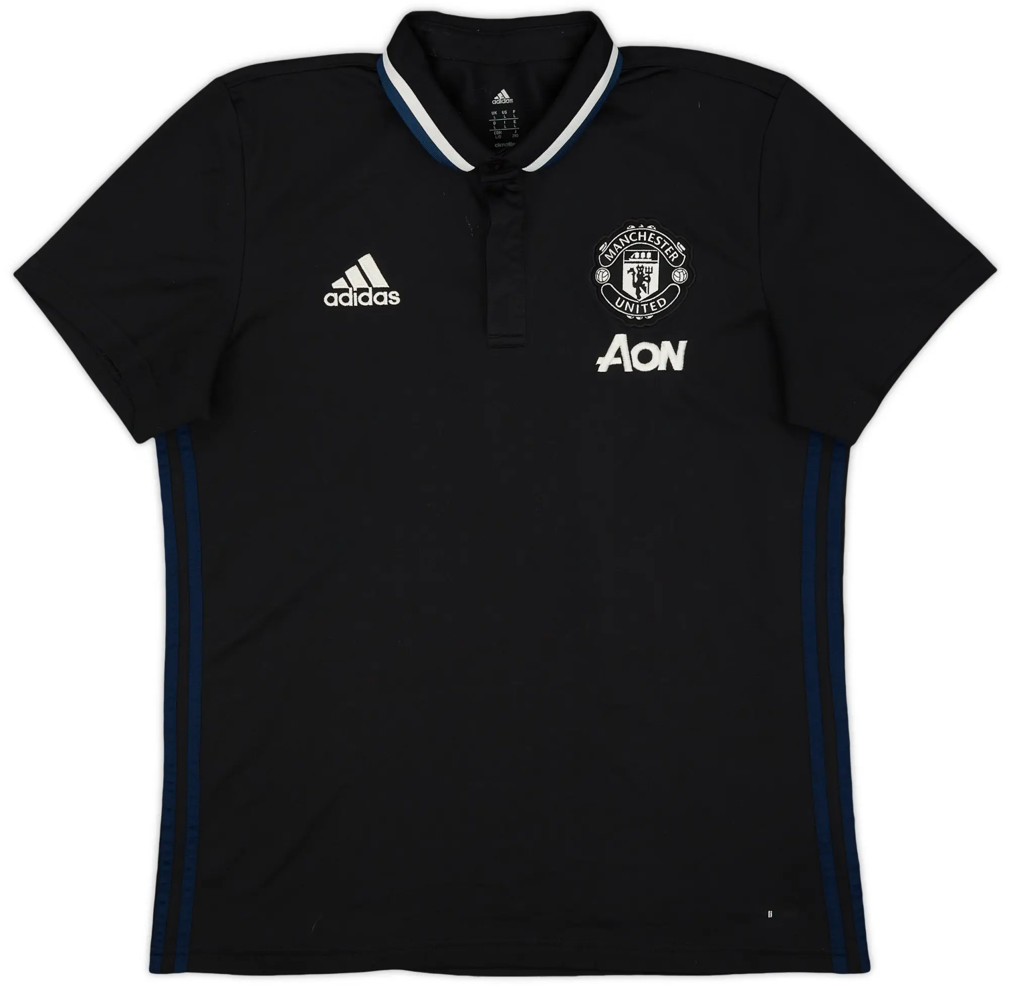 2016-17 Manchester United adidas Polo Shirt - 9/10 - (L)