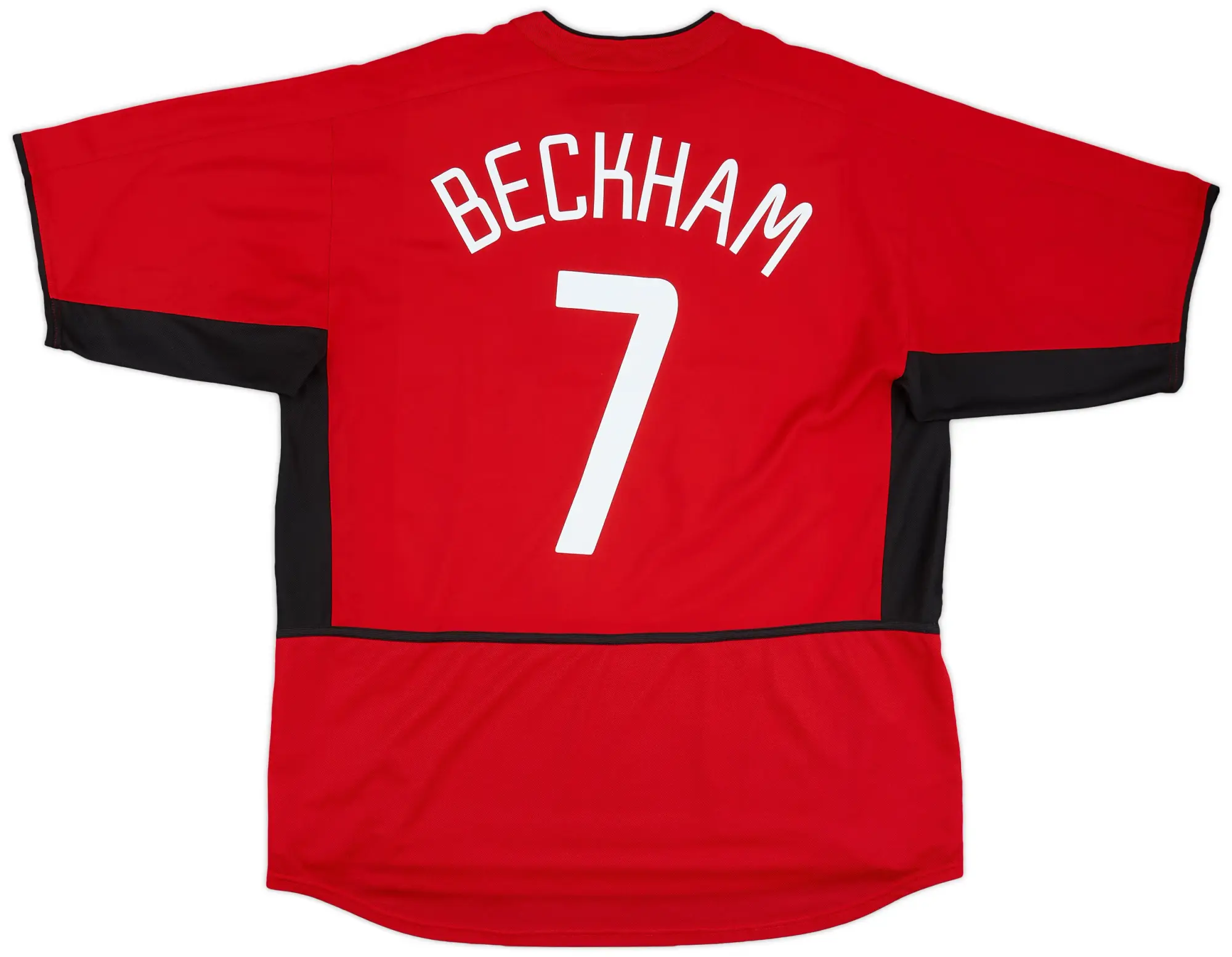 Nike 2002-04 Manchester United Home Shirt Beckham #7 - 5/10 - (XL)