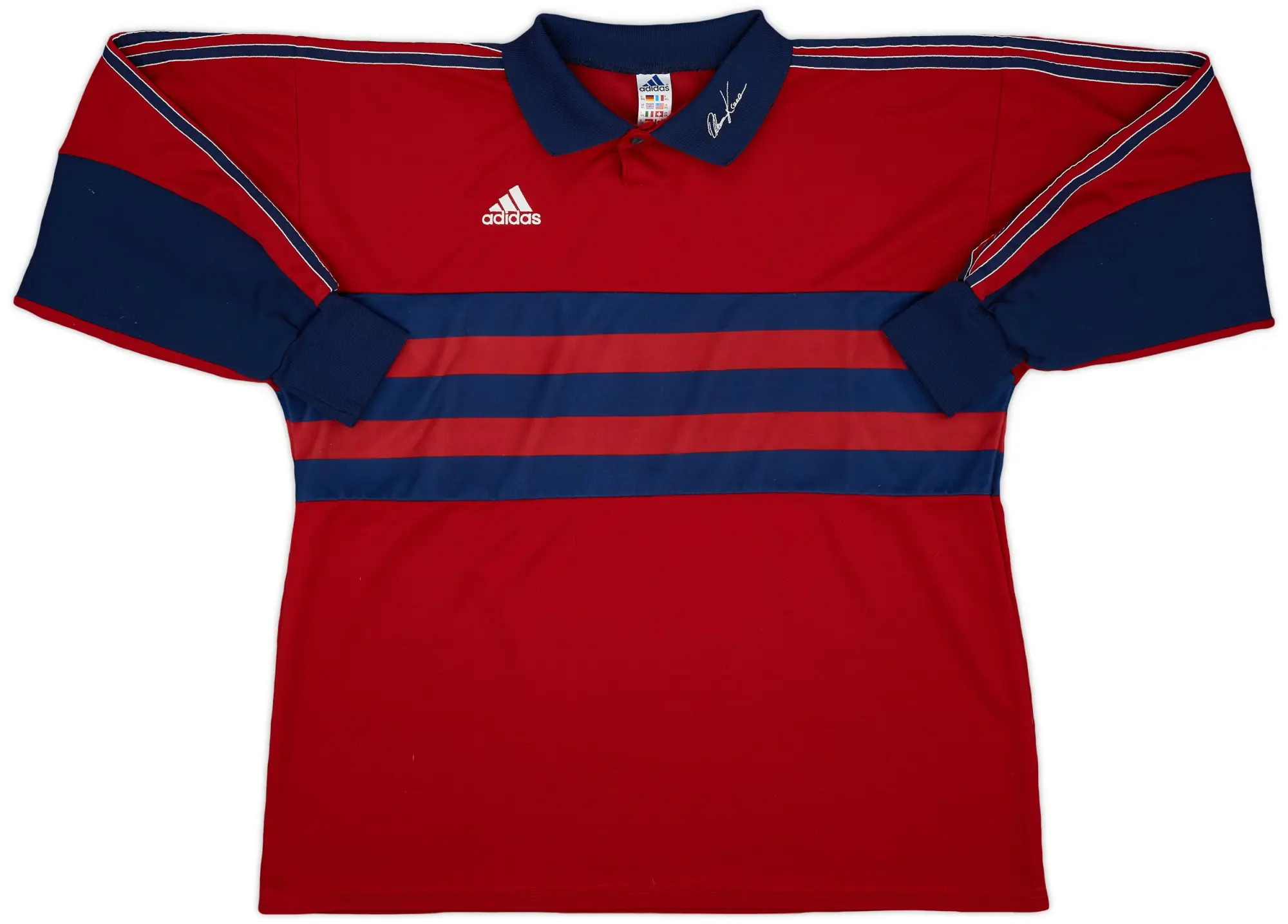 1998-99 adidas Oliver Kahn GK Template Shirt (Bayern Munich) #1 #1 - 8/10 - (XXL)