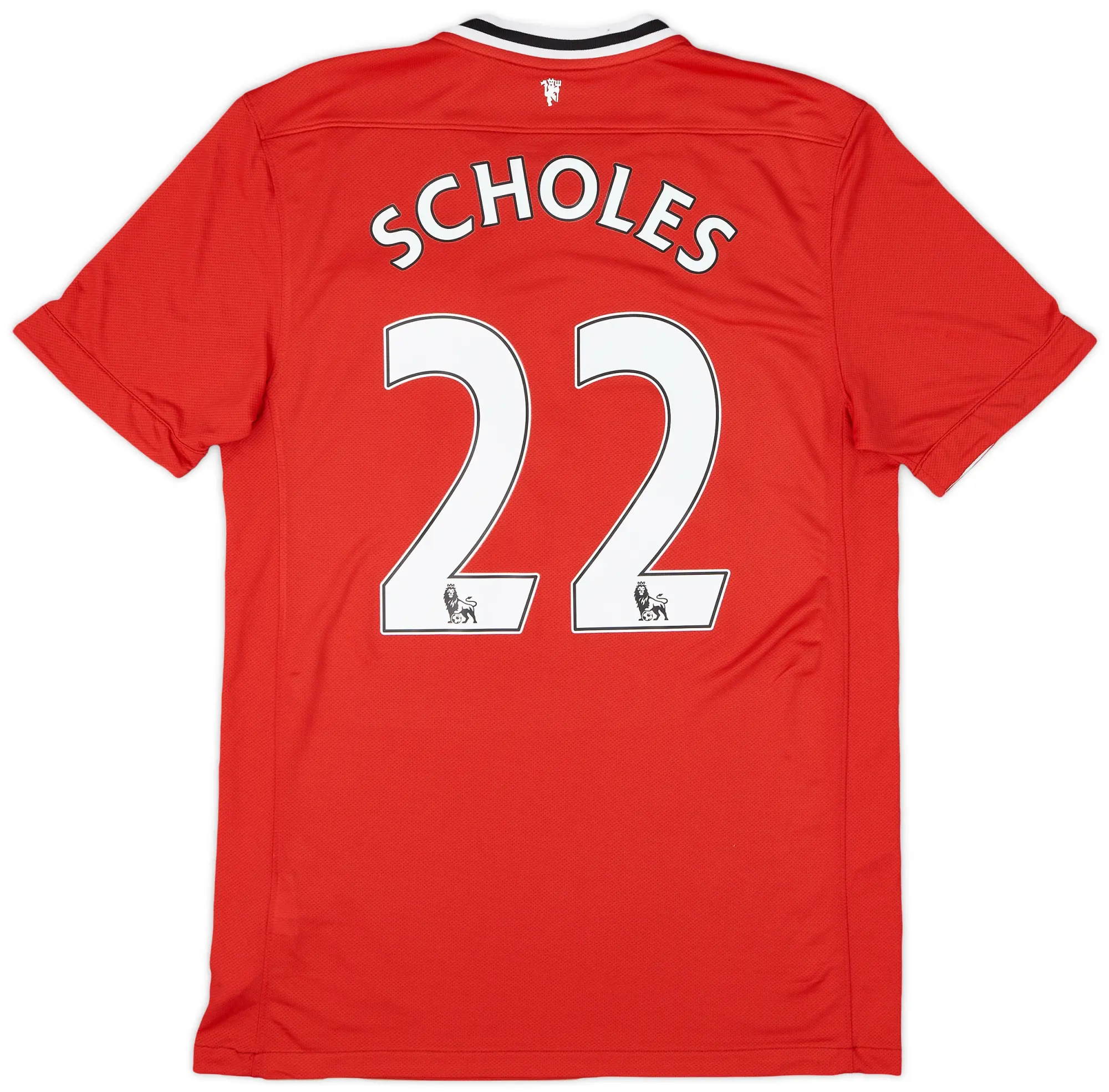 Nike 2011-12 Manchester United Home Shirt Scholes #22 - 9/10 - (M)