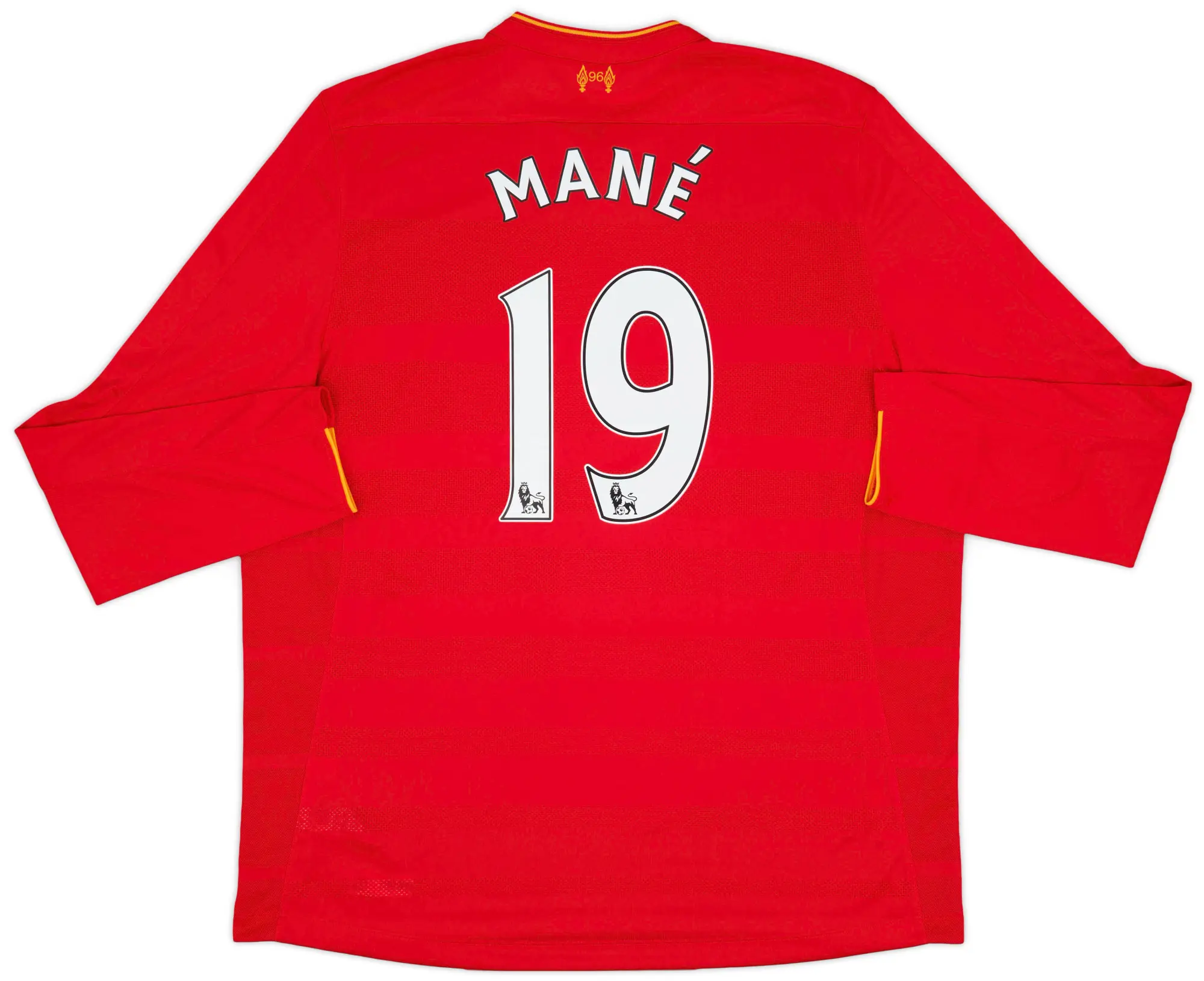 NewBalance 2016-17 Liverpool Home L/S Shirt Mane #19 - 10/10 - (XXL)