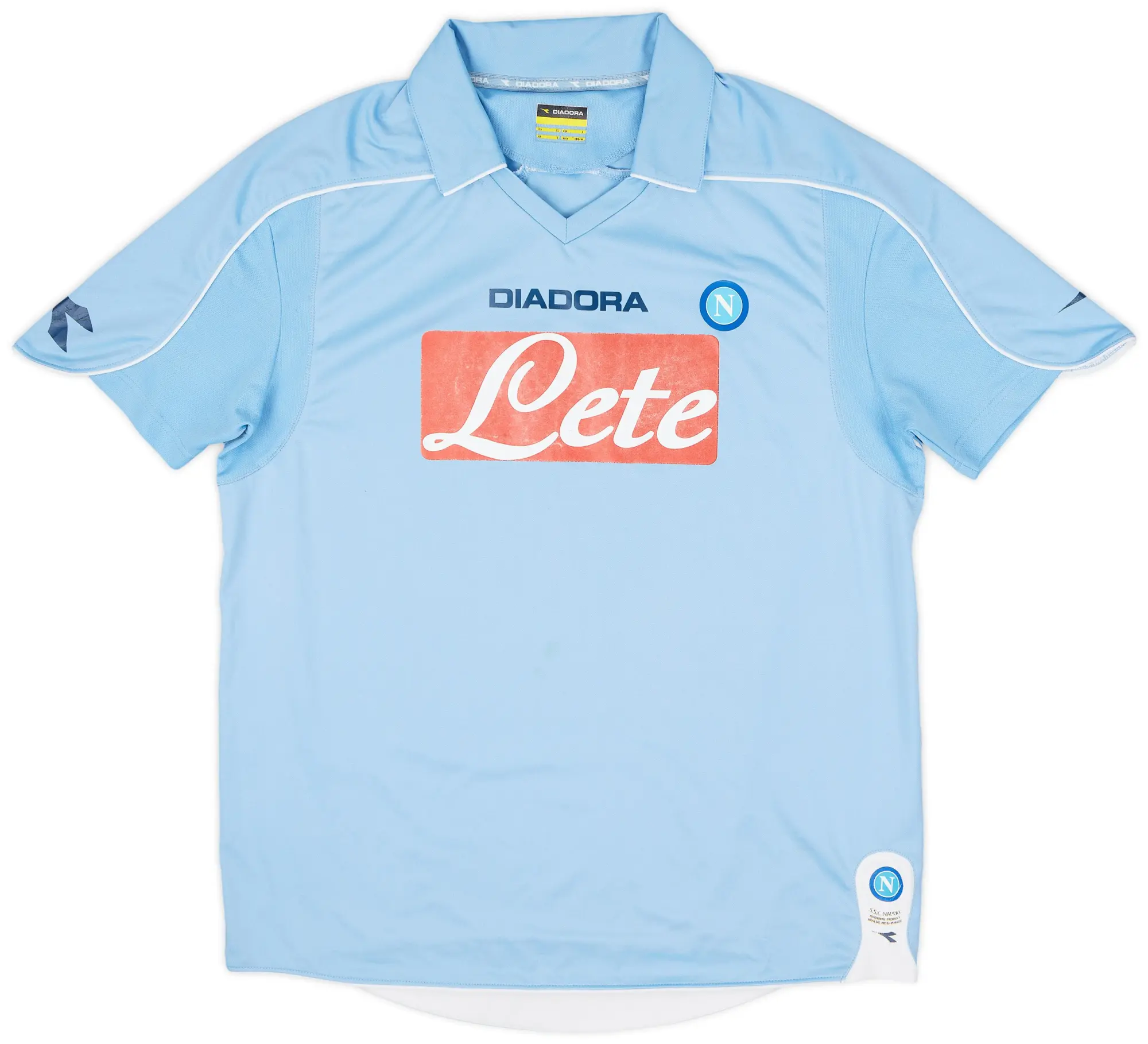 Diadora 2008-09 Napoli Home Shirt - 5/10 - (XL)