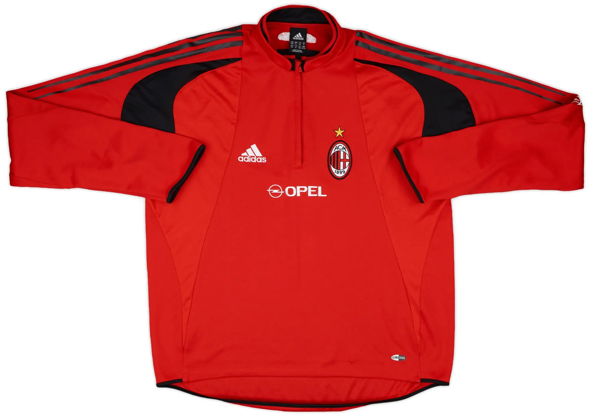 2004-05 AC Milan adidas 1/4 Zip Drill Top - 10/10 - (XXL)