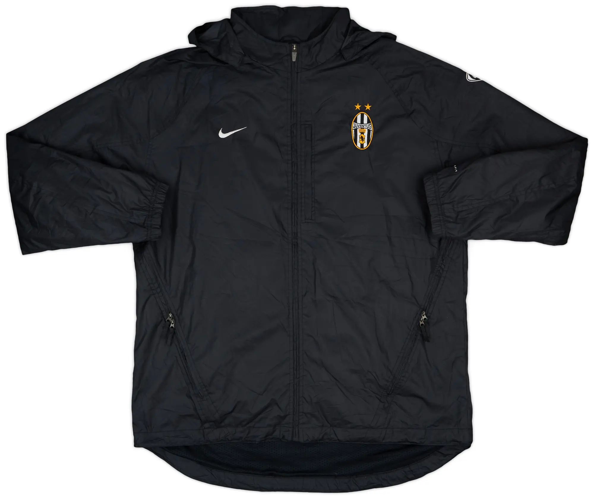 2003-04 Juventus Nike Hooded Rain Jacket - 9/10 - (XL)