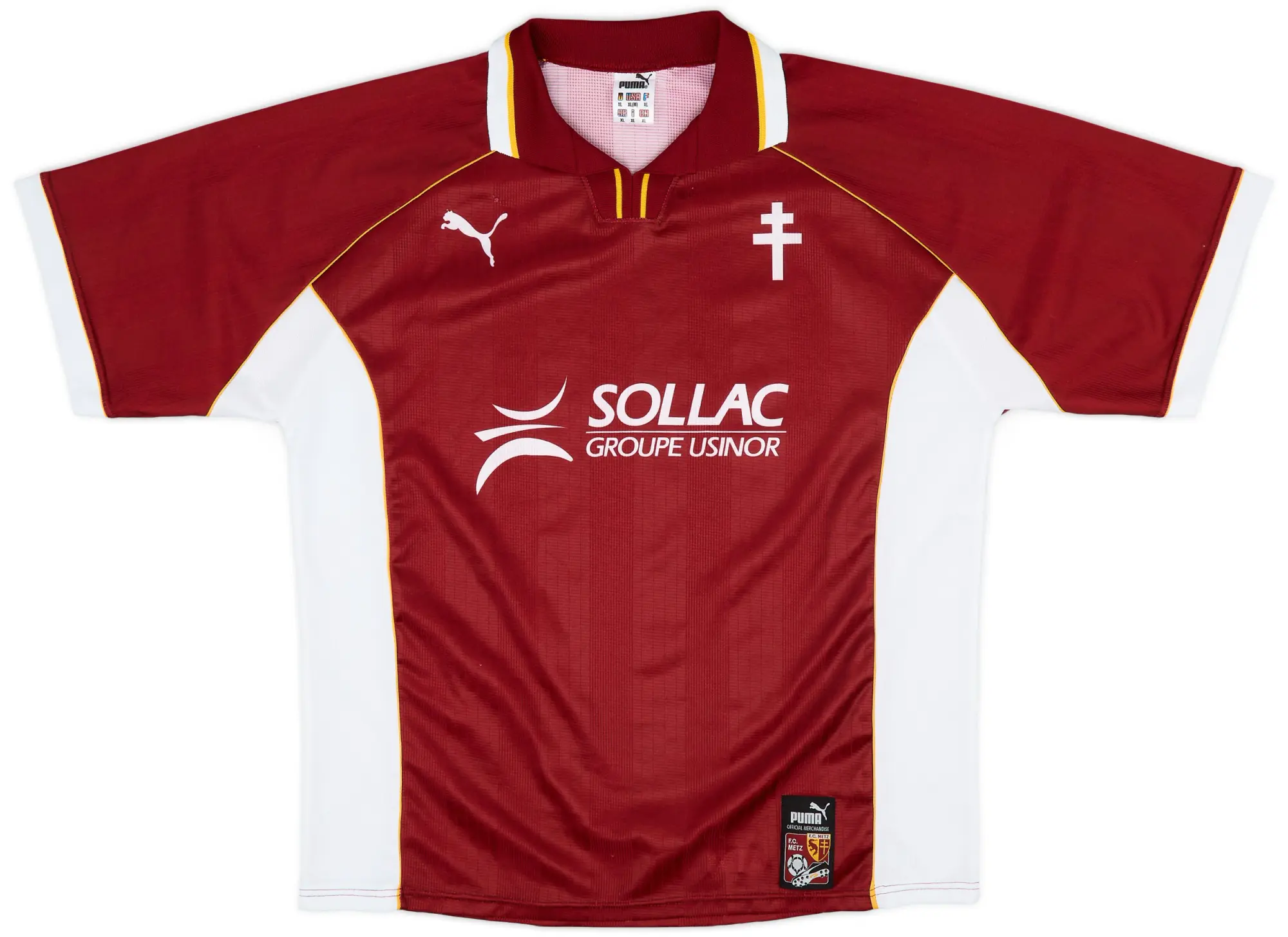 Puma 1998-99 Metz Home Shirt - 8/10 - (XL)
