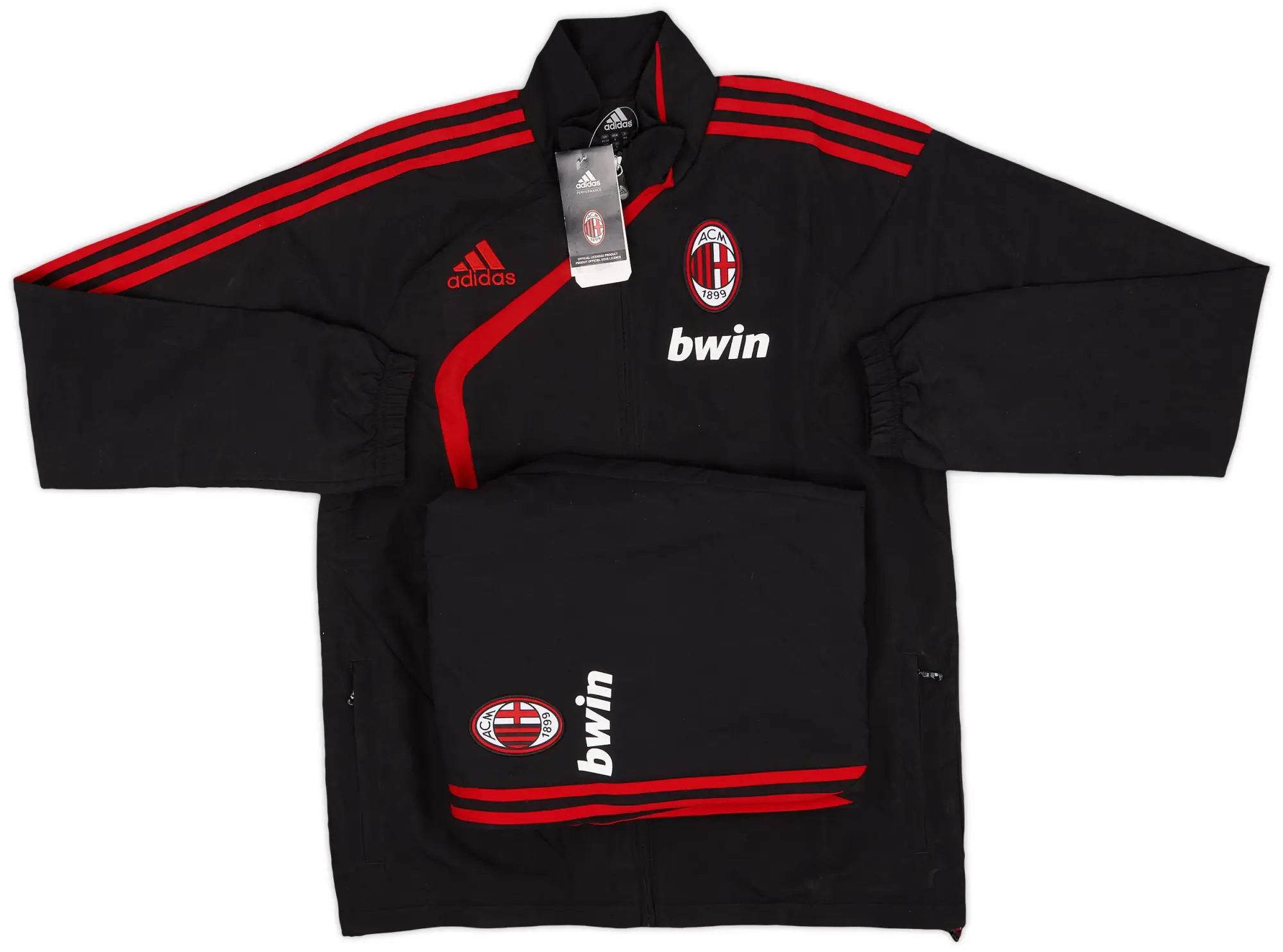 2009-10 AC Milan adidas Full Tracksuit (S)