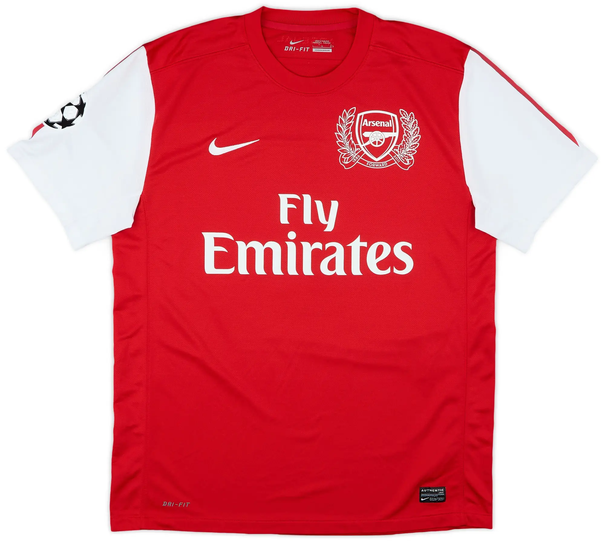 Nike 2011-12 Arsenal Home Shirt Arteta #8 - 8/10 - (L)