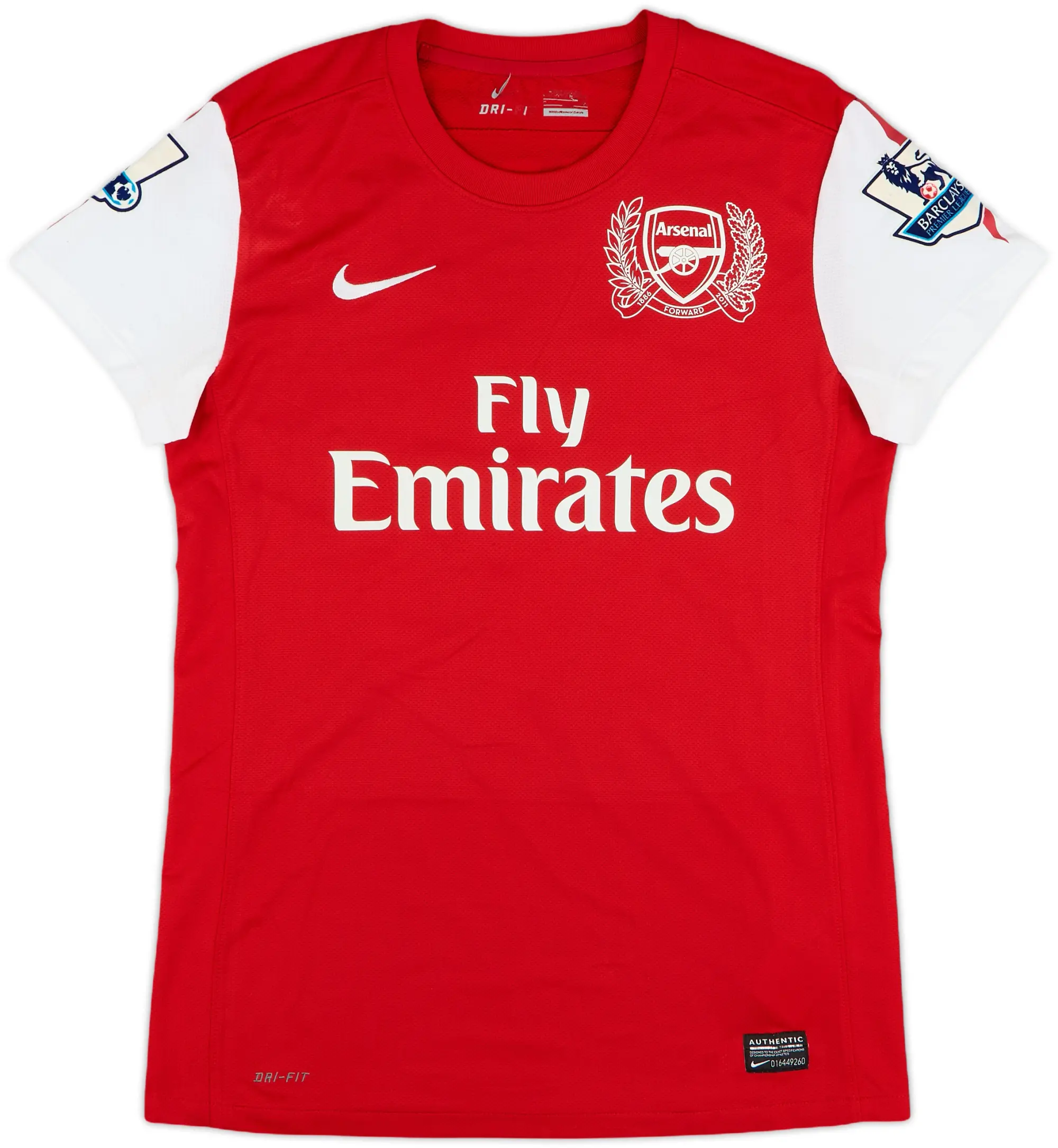 Nike 2011-12 Arsenal Home Shirt Arteta #8 - 8/10 - (L)