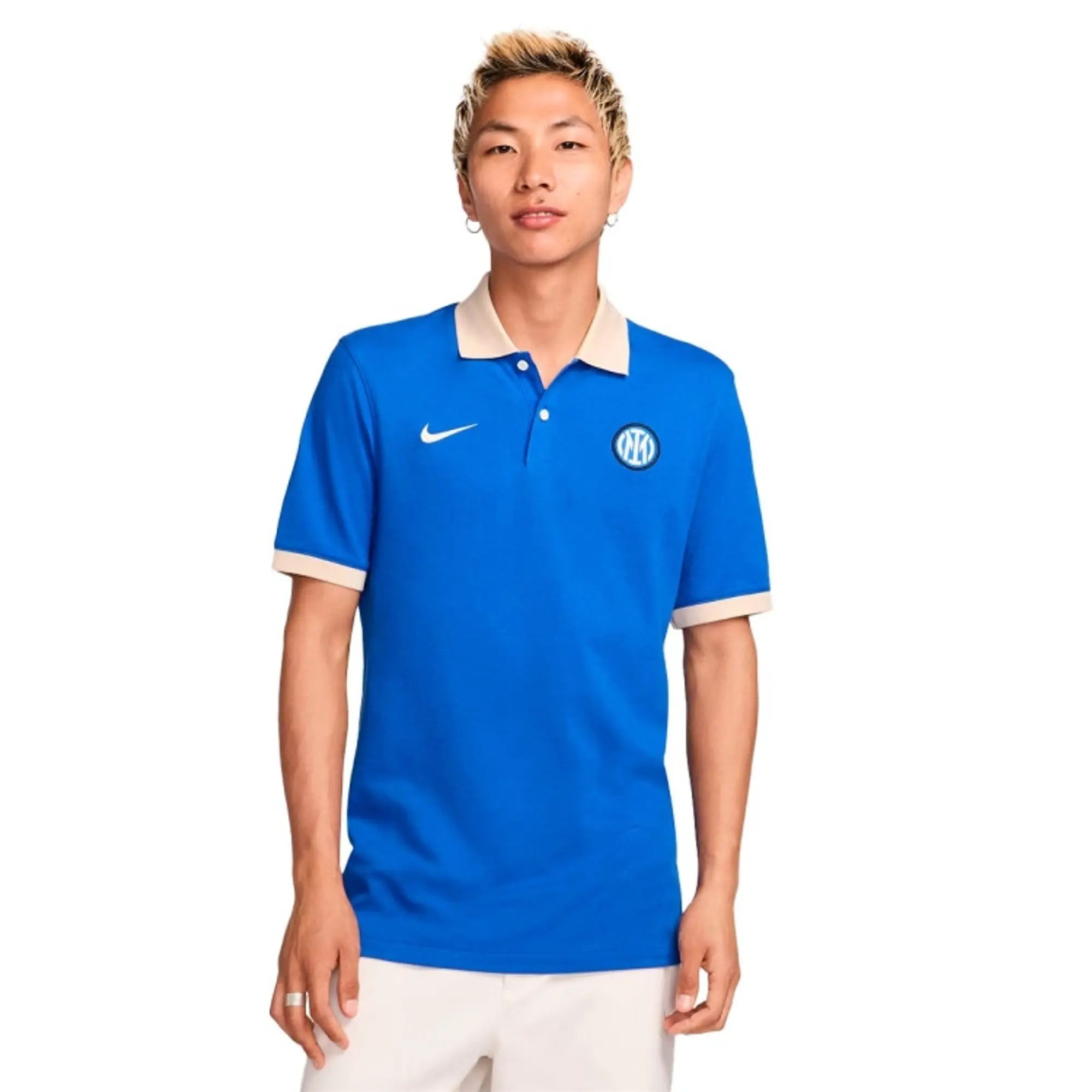 Nike Inter Milan Dri-Fit 2.0 Polo Shirt - Lyon Blue/Sand 2024-2025