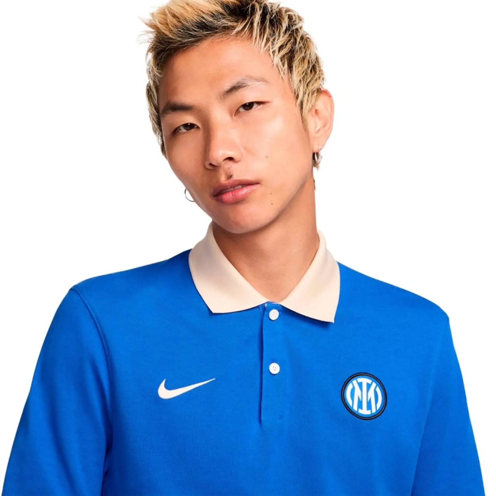 Nike Inter Milan Dri-Fit 2.0 Polo Shirt - Lyon Blue/Sand 2024-2025