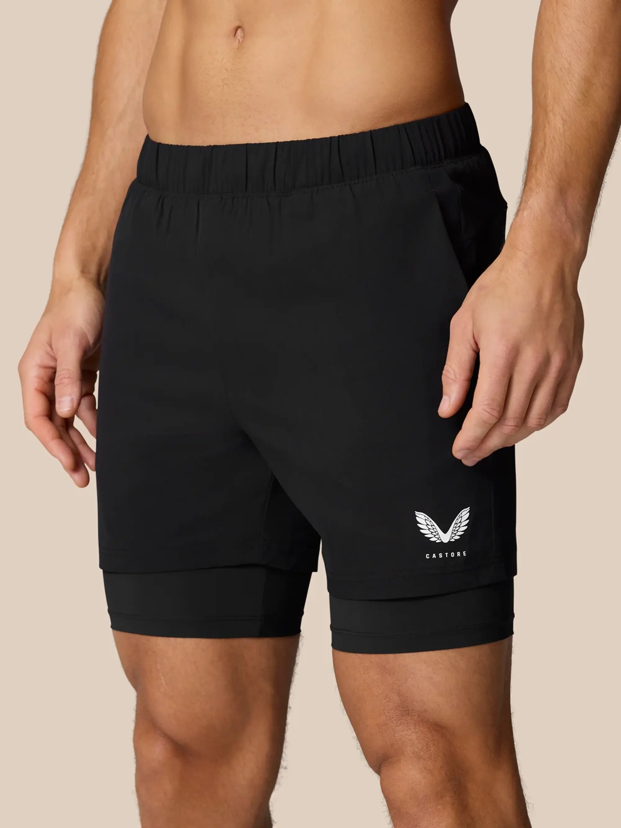 Castore Flow Training 2-in-1 Short - Mid Grey