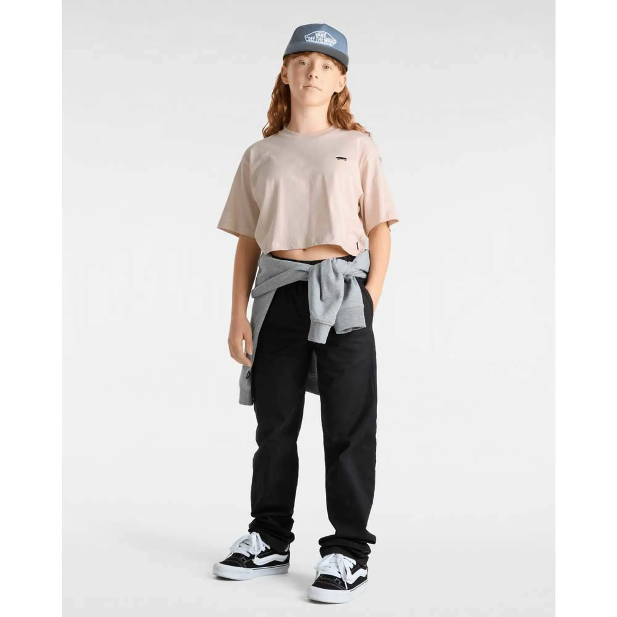 Vans  G SALTON RELAX CROP SS  girls's Children's T shirt in Pink