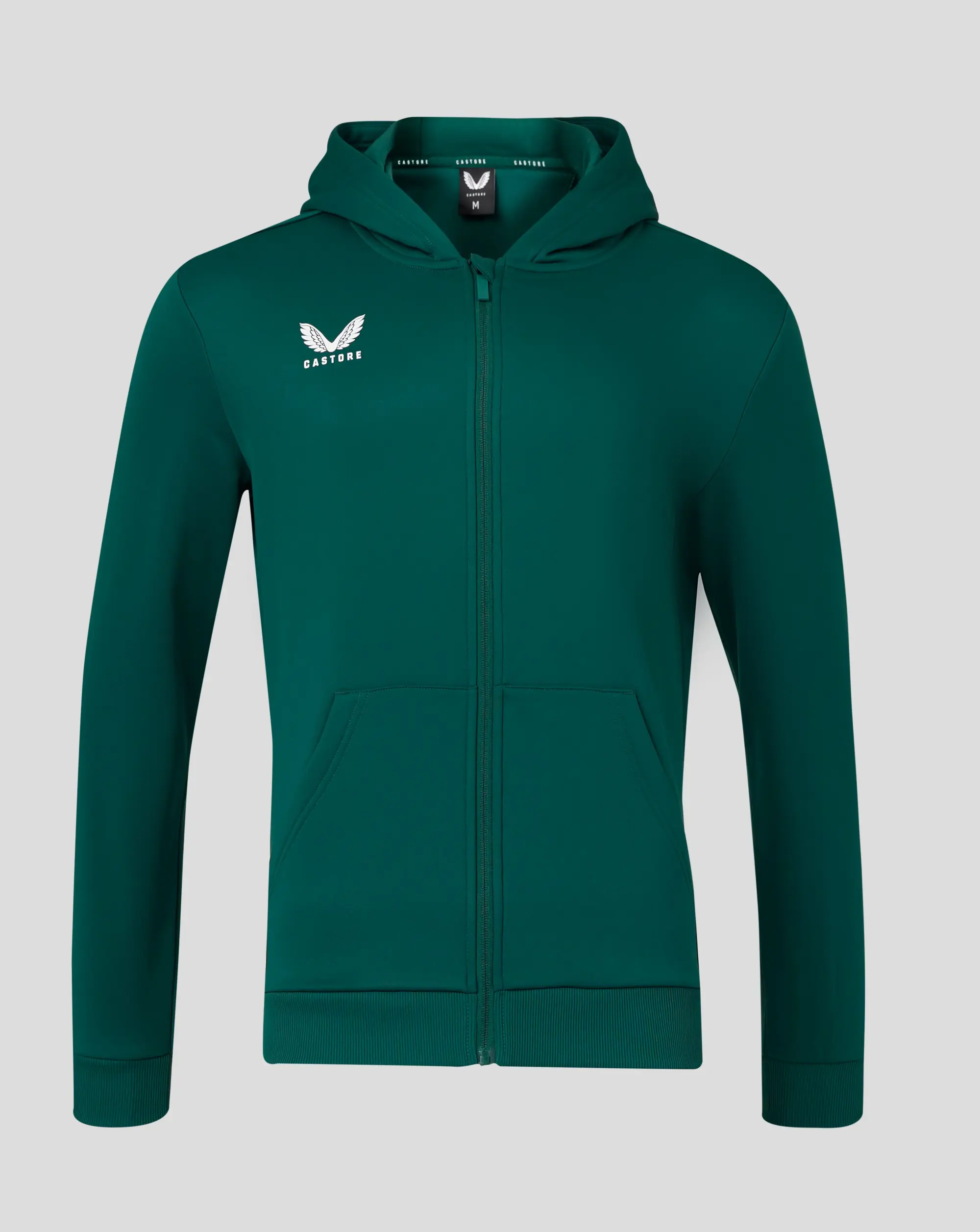 Castore Mens Full Zip Brushback Hoodie - Surf The Web