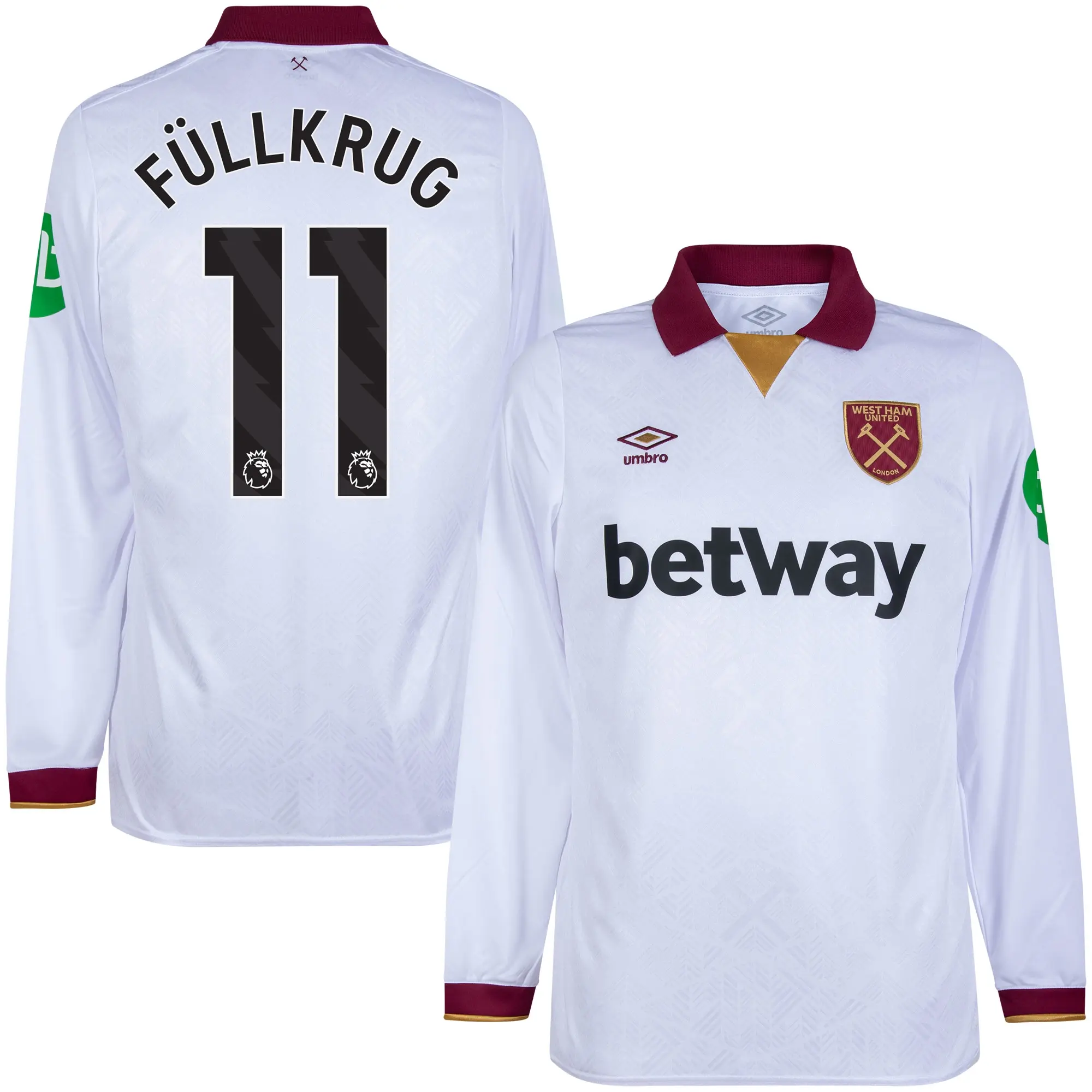 Umbro West Ham 3rd L/S Shirt 2024-2025