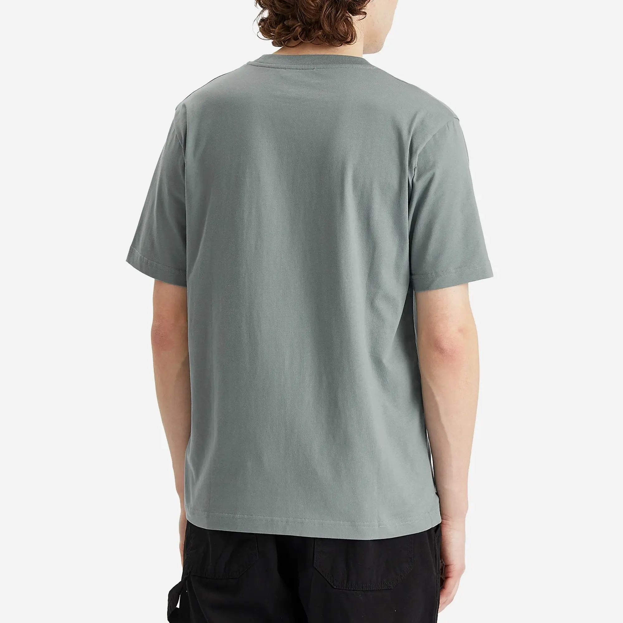 Norse Projects Men's Johannes Logo Print T-Shirt Greyish Blue