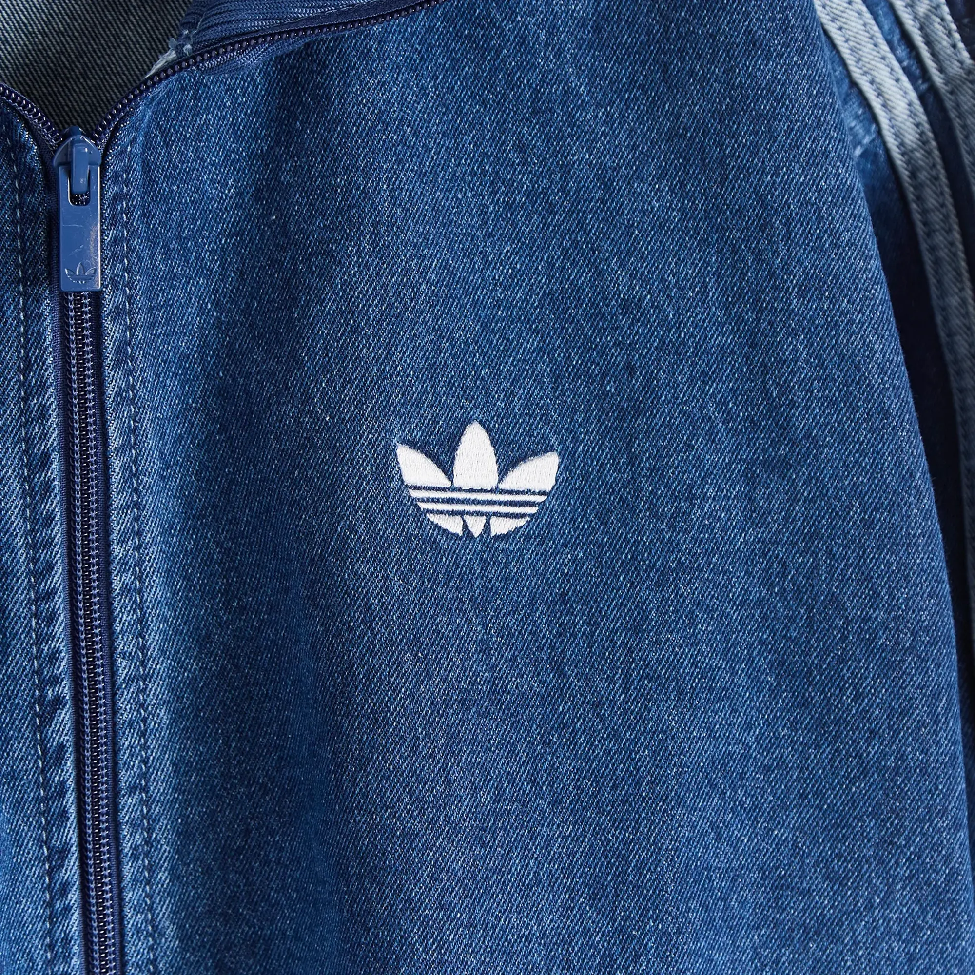 Jacket Adidas Adicolor Denim Firebird Track Top Medium Blue Denim Xxl