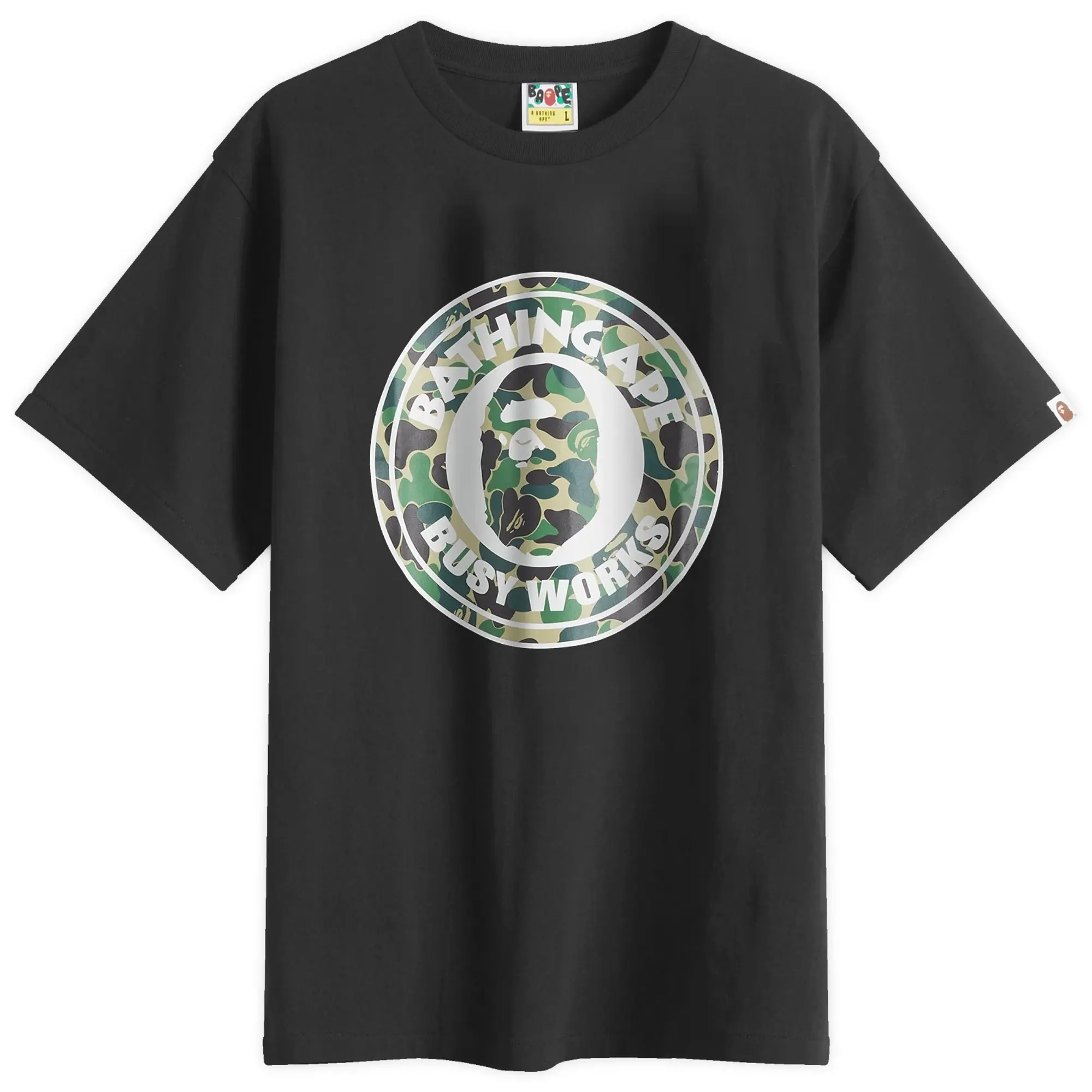 BAPE - A Bathing Ape Abc Camo Busy Works T-Shirt - Black/Green