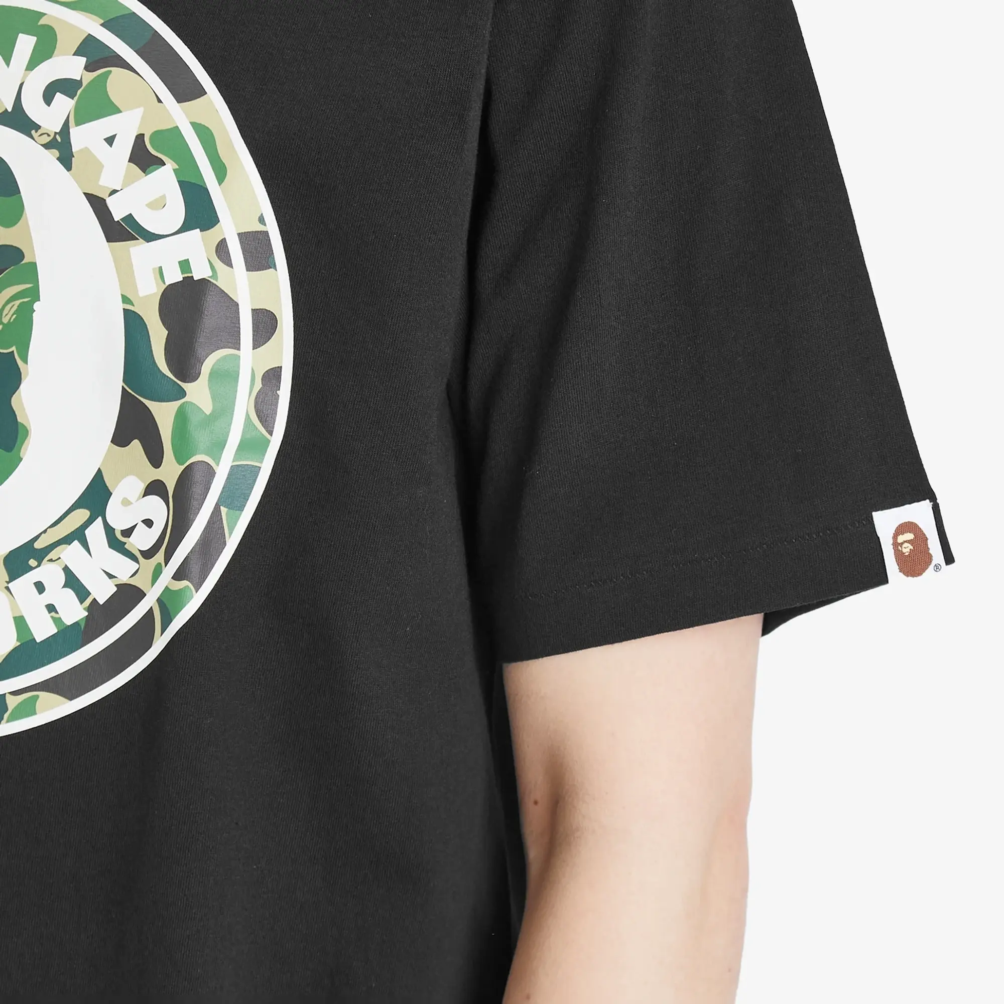 BAPE - A Bathing Ape Abc Camo Busy Works T-Shirt - Black/Green