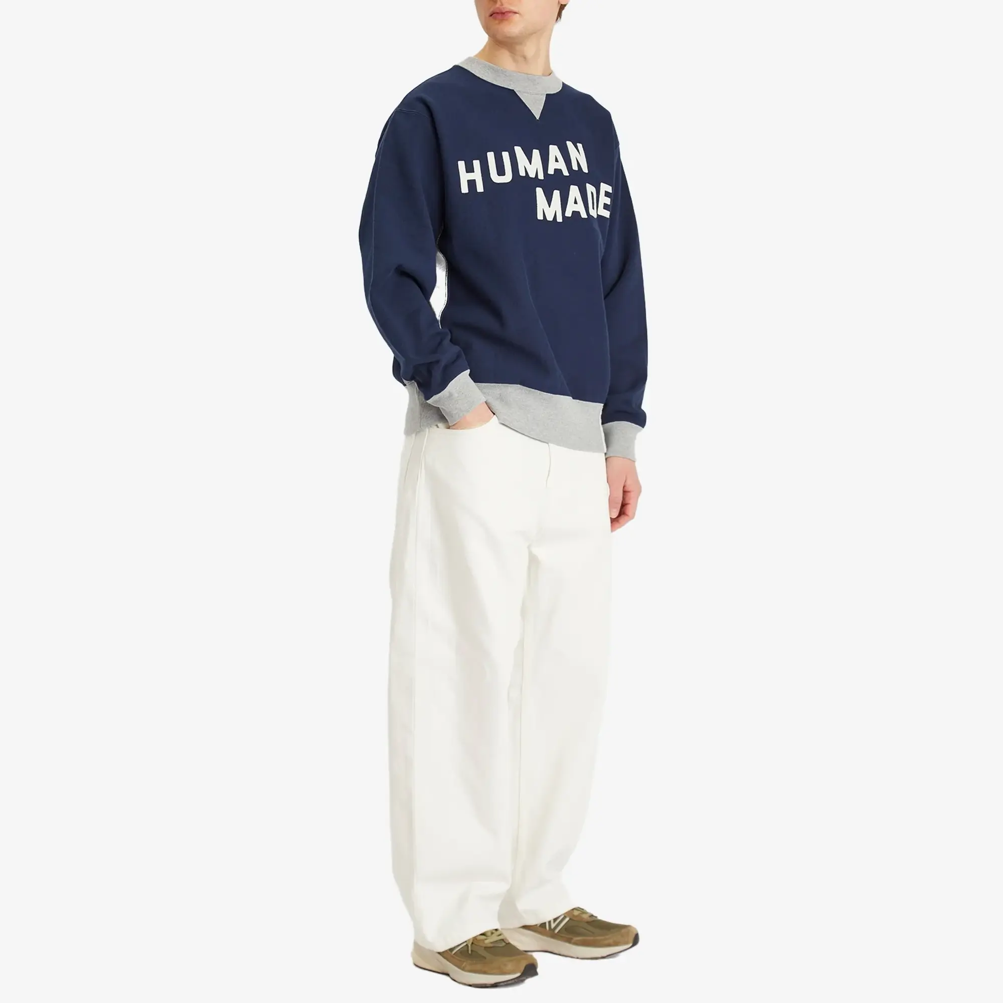 Human Made Men's College SweatShirt Navy