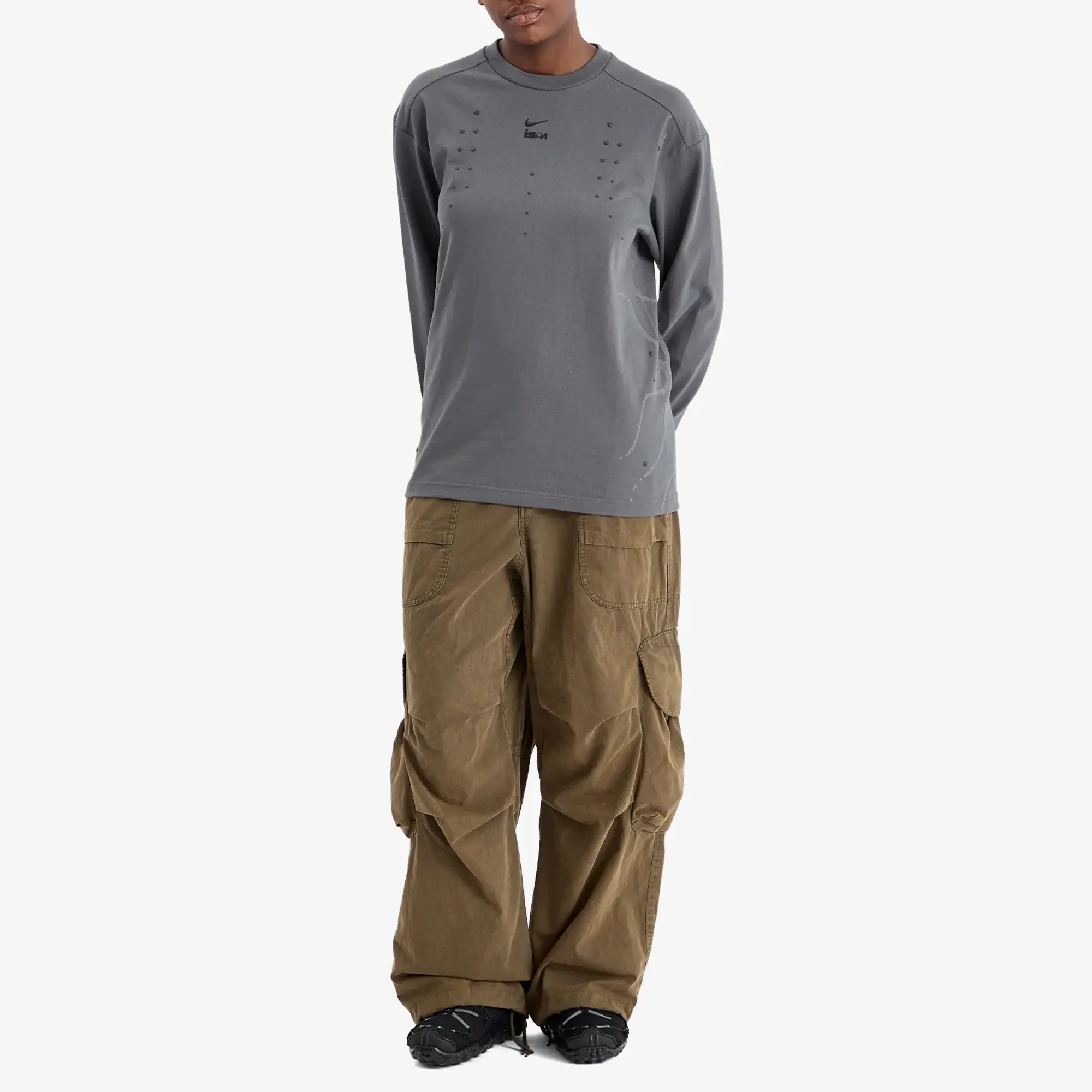 Nike ISPA Adapt Long Sleeve T-Shirt Iron Grey