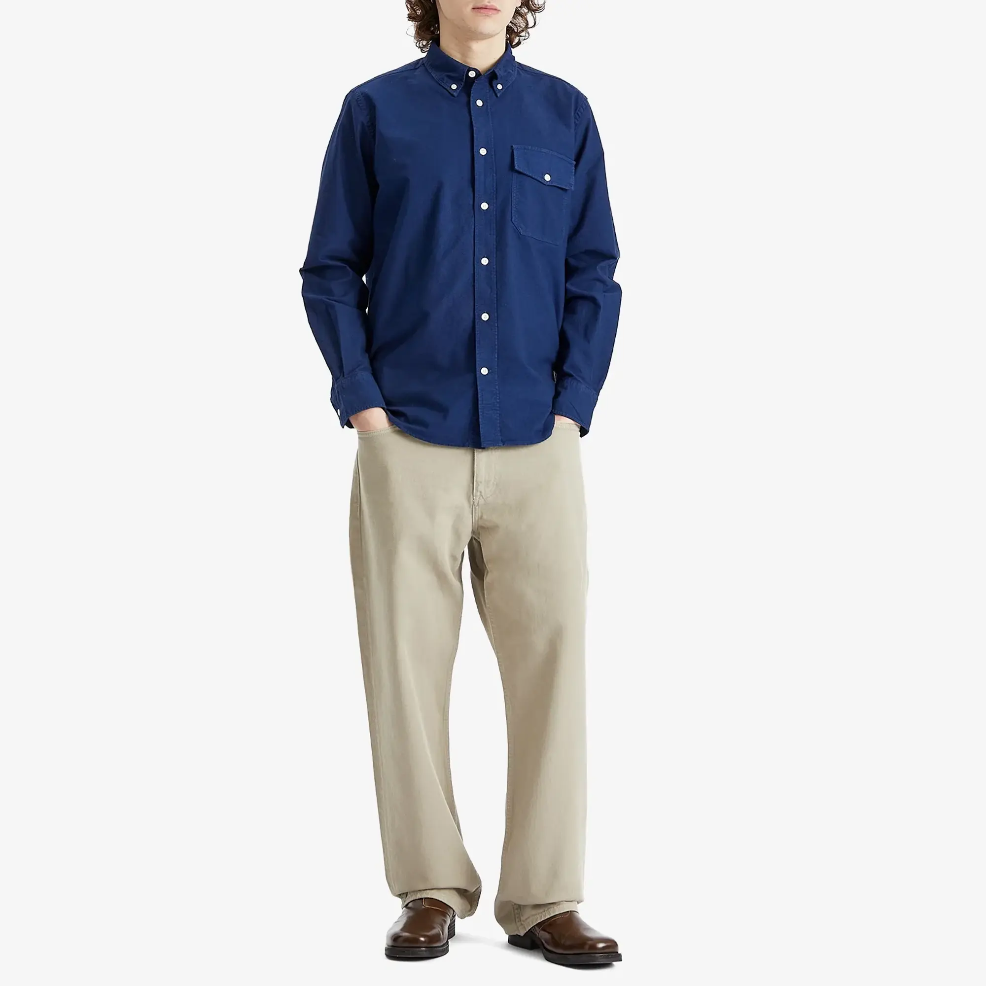Norse Projects Men's Mogens Relaxed 5 Pocket Twill Trousers Clay