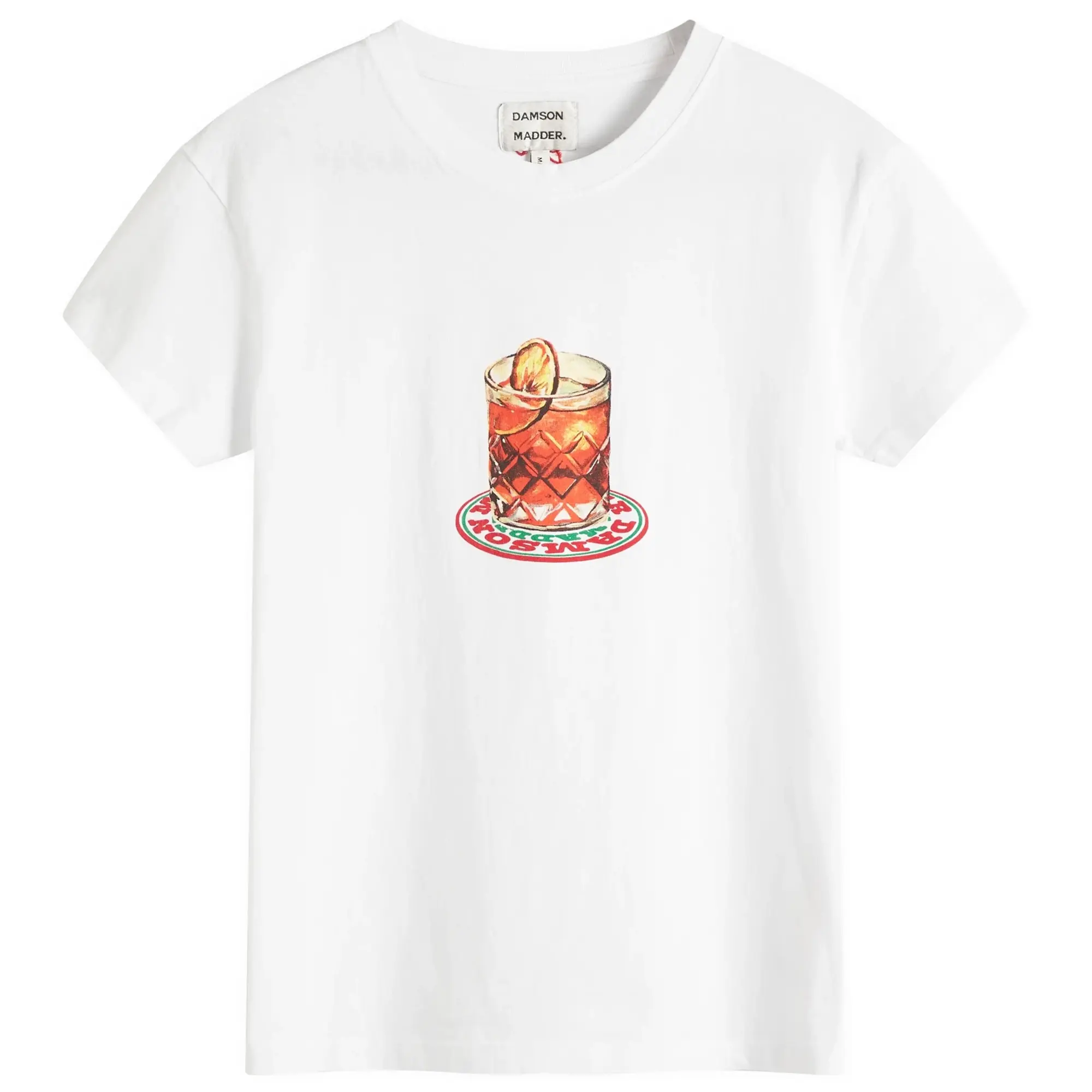 Damson Madder Women's Negroni Shrunken T-Shirt White