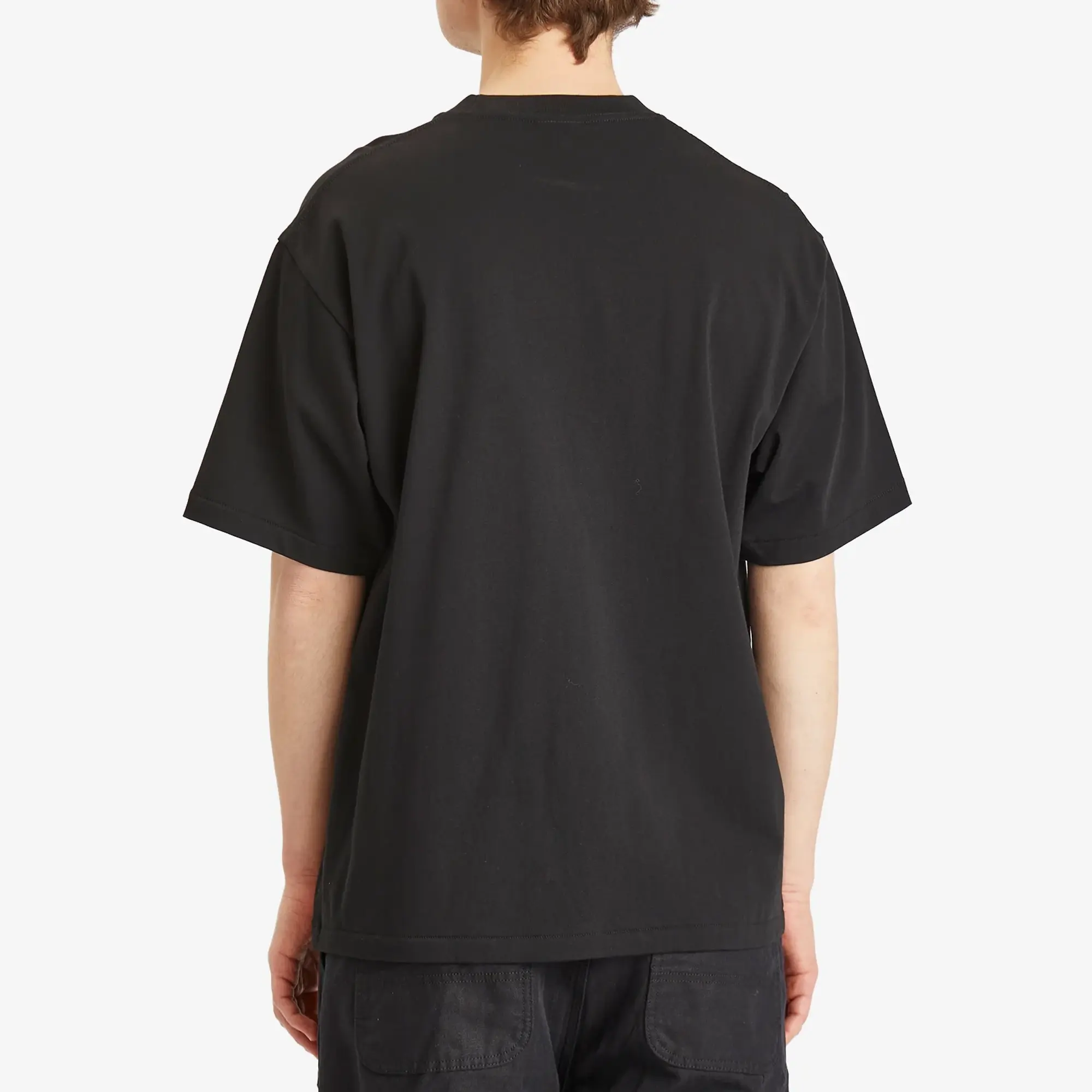 A Bathing Ape Men's One Point College Relaxed Fit Tee Black