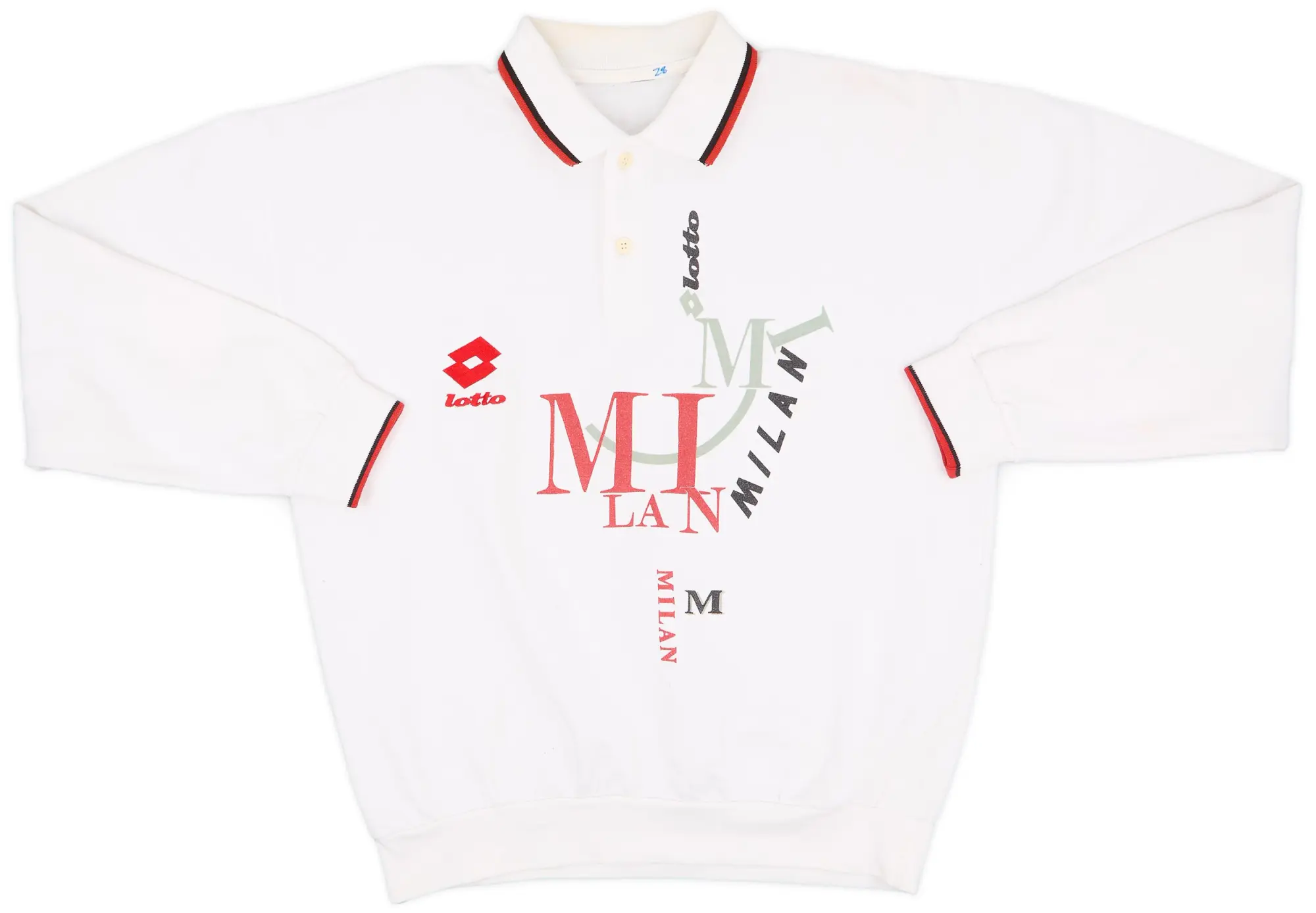 1993-94 AC Milan Lotto Sweat Top - 8/10 - (XL)