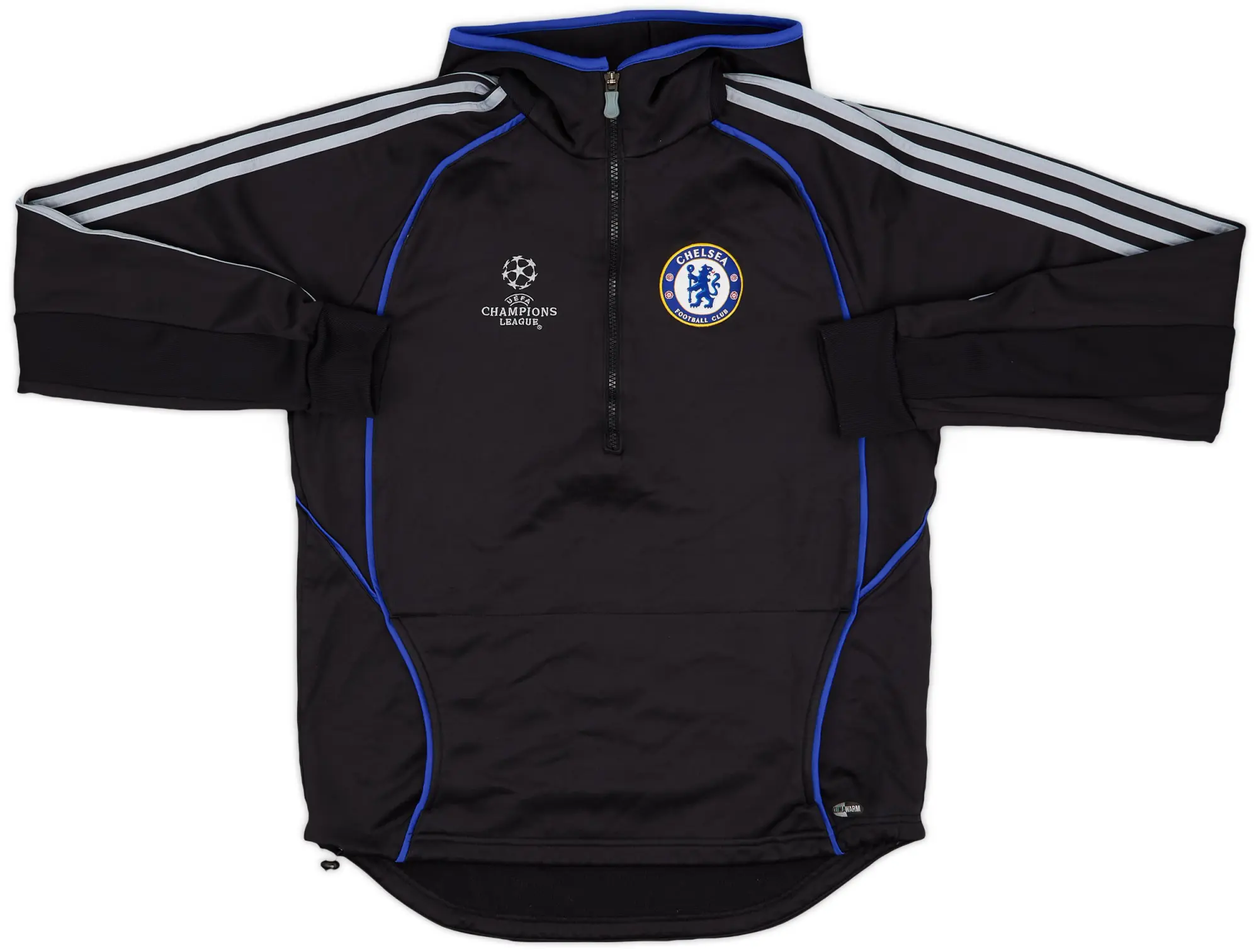 Nike 2006-07 Chelsea adidas 1/4 Zip Hooded Top - 4/10 - (L)