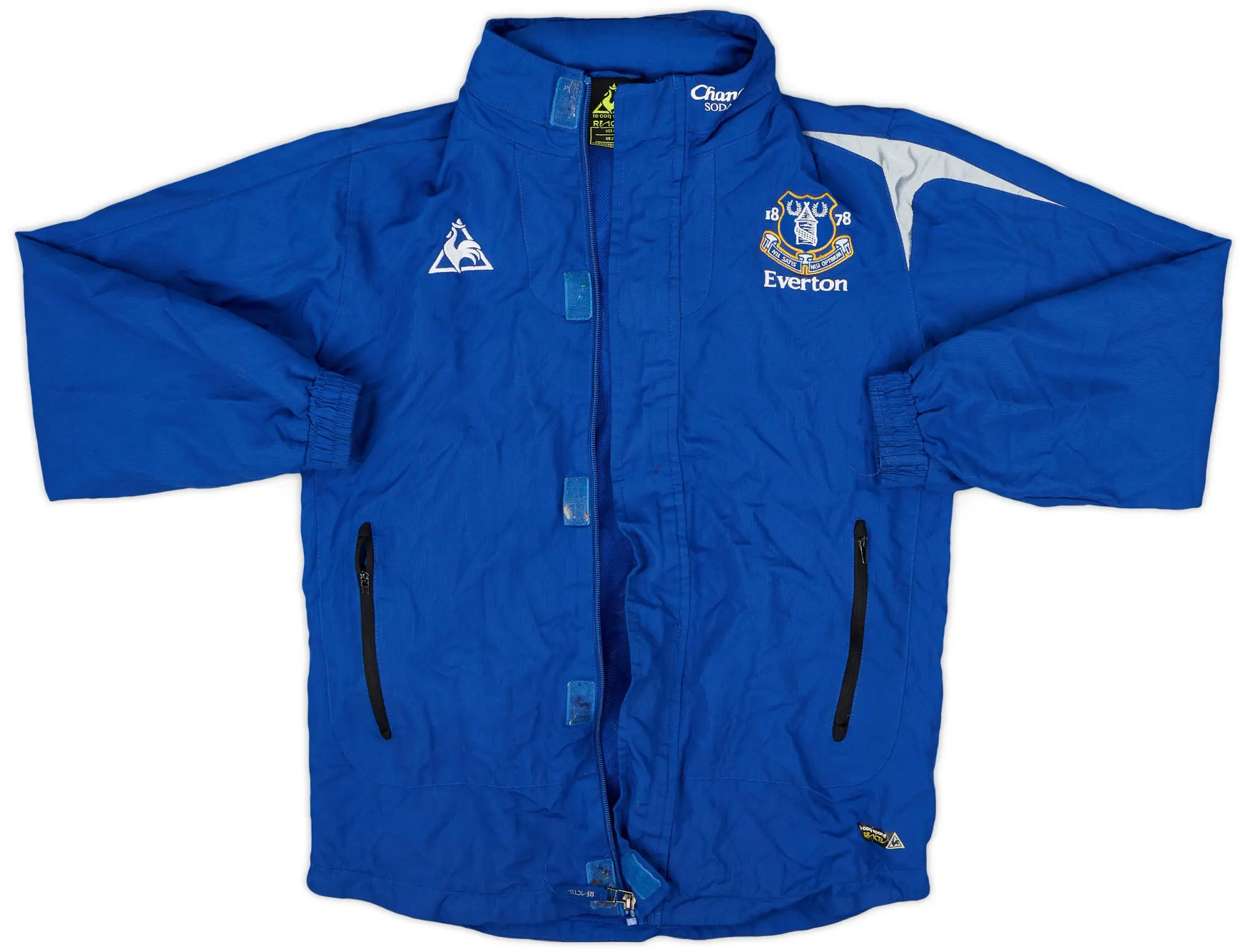 2011-12 Everton Le Coq Sportif Hooded Rain Jacket - 6/10 - (XL.Boys)