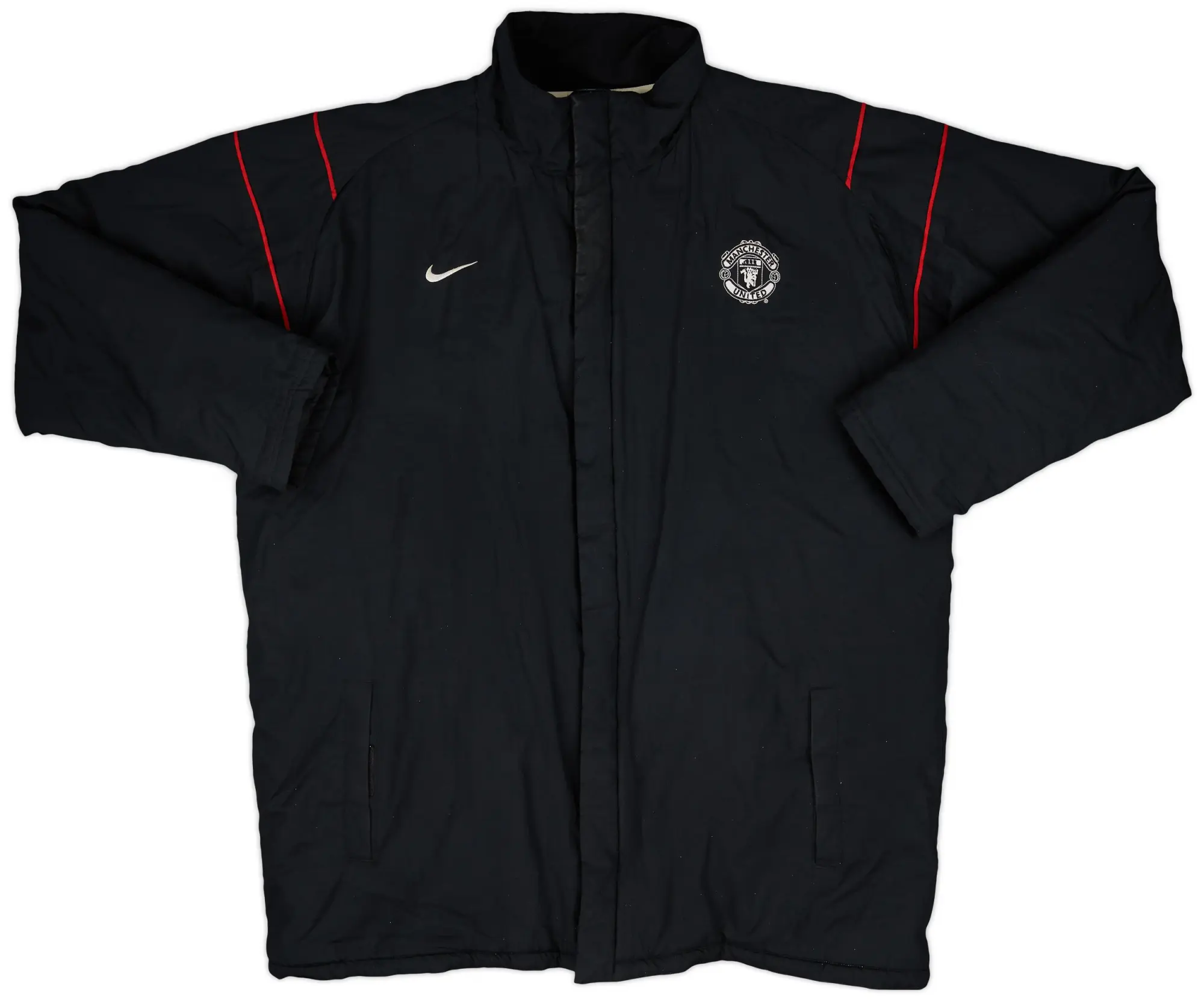 2003-04 Manchester United Nike Padded Bench Coat - 8/10 - (XL)