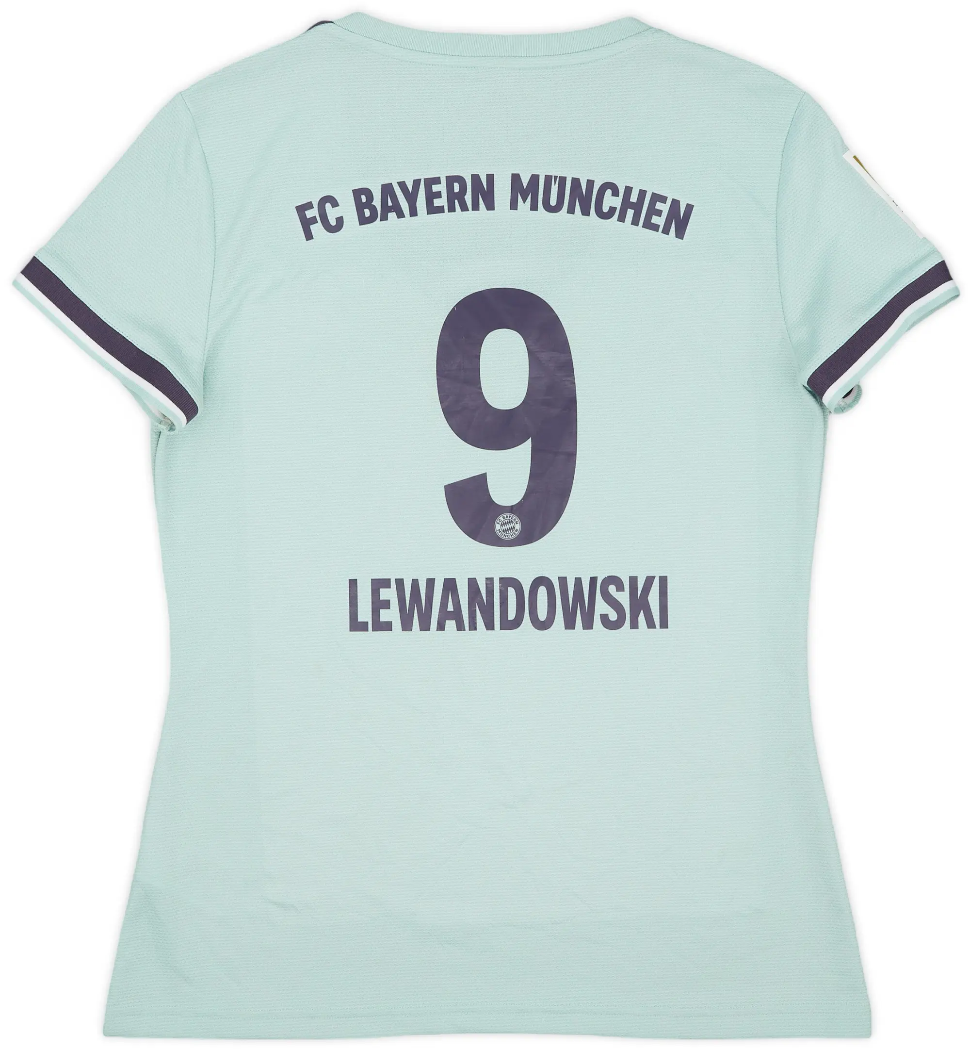 adidas 2018-19 Bayern Munich Away Shirt Lewandowski #9 - 6/10 - (Women's L)