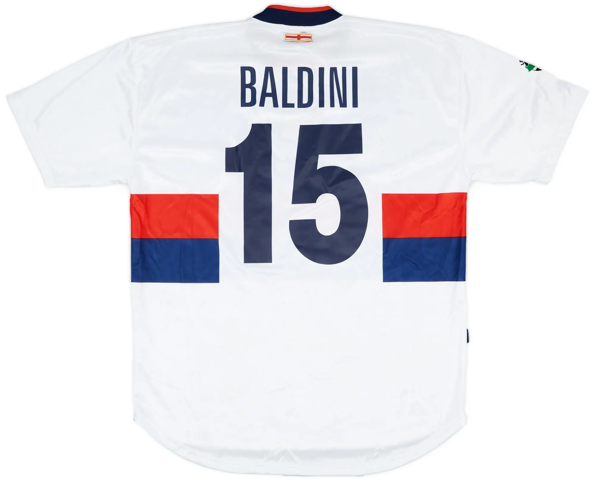 Errea 2003-04 Genoa Match Issue Away Shirt Baldini #15