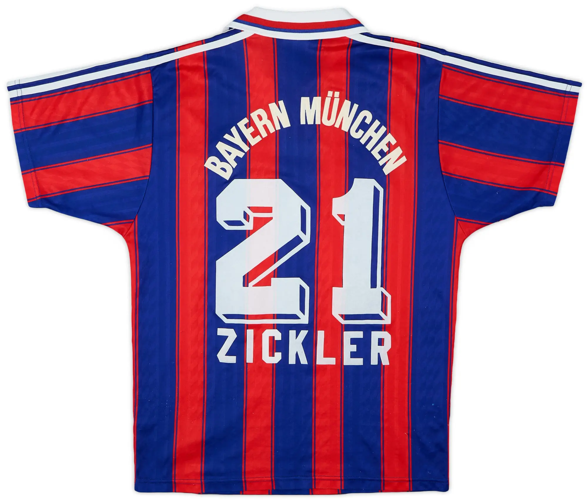 adidas 1995-97 Bayern Munich Home Shirt Zickler #21 - 7/10 - (S)