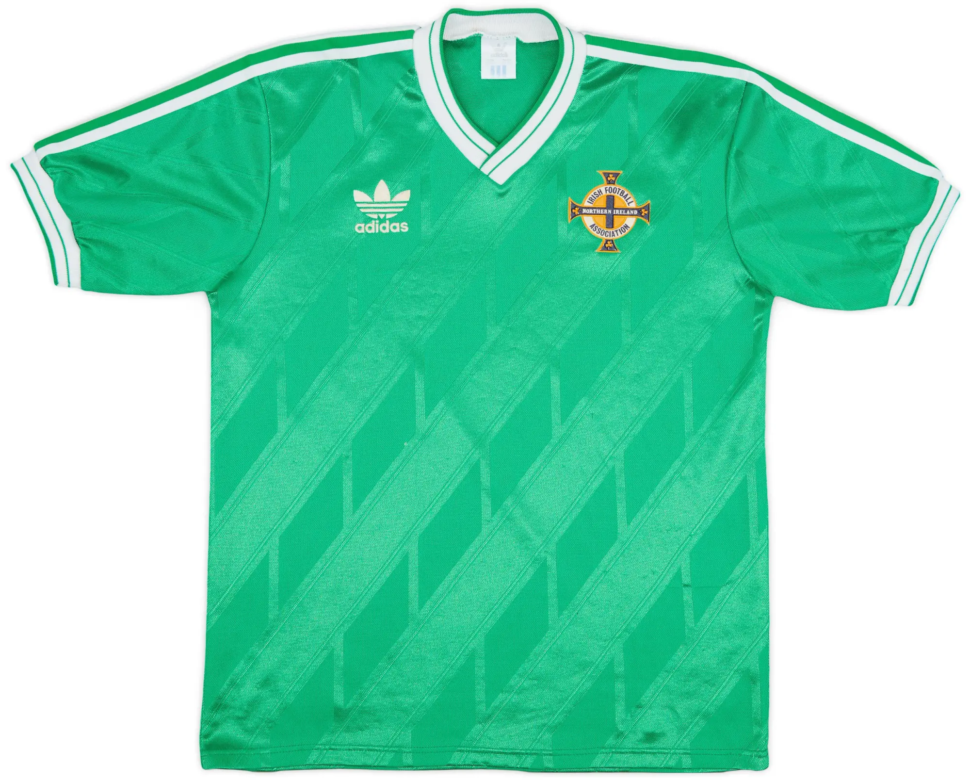 adidas 1986-88 Northern Ireland Home Shirt - 9/10 - (XL.Boys)