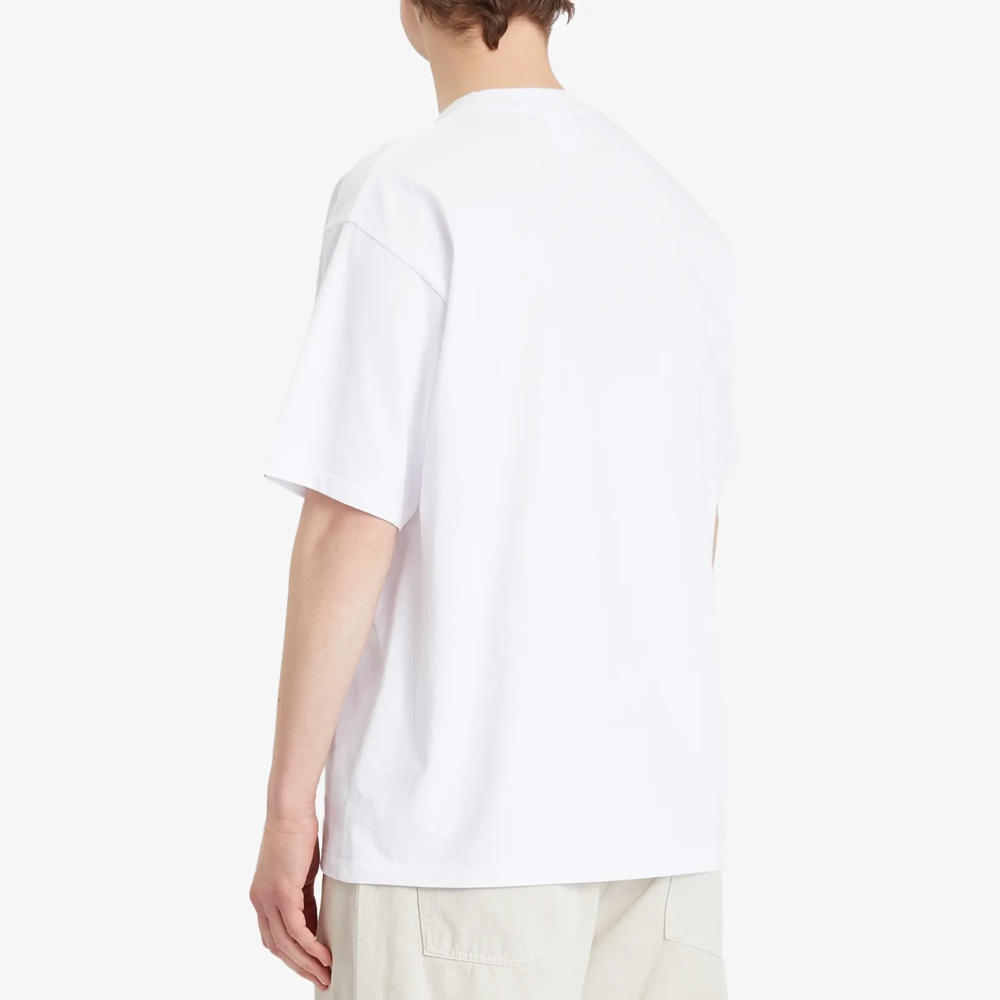 A Bathing Ape Men's One Point College Relaxed Fit Tee White