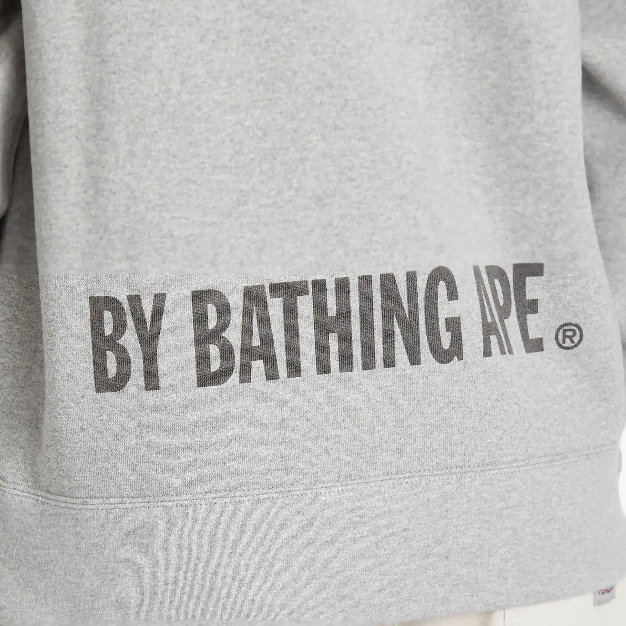 A Bathing Ape Men's Ape Face Crewneck Sweatshirt Gray